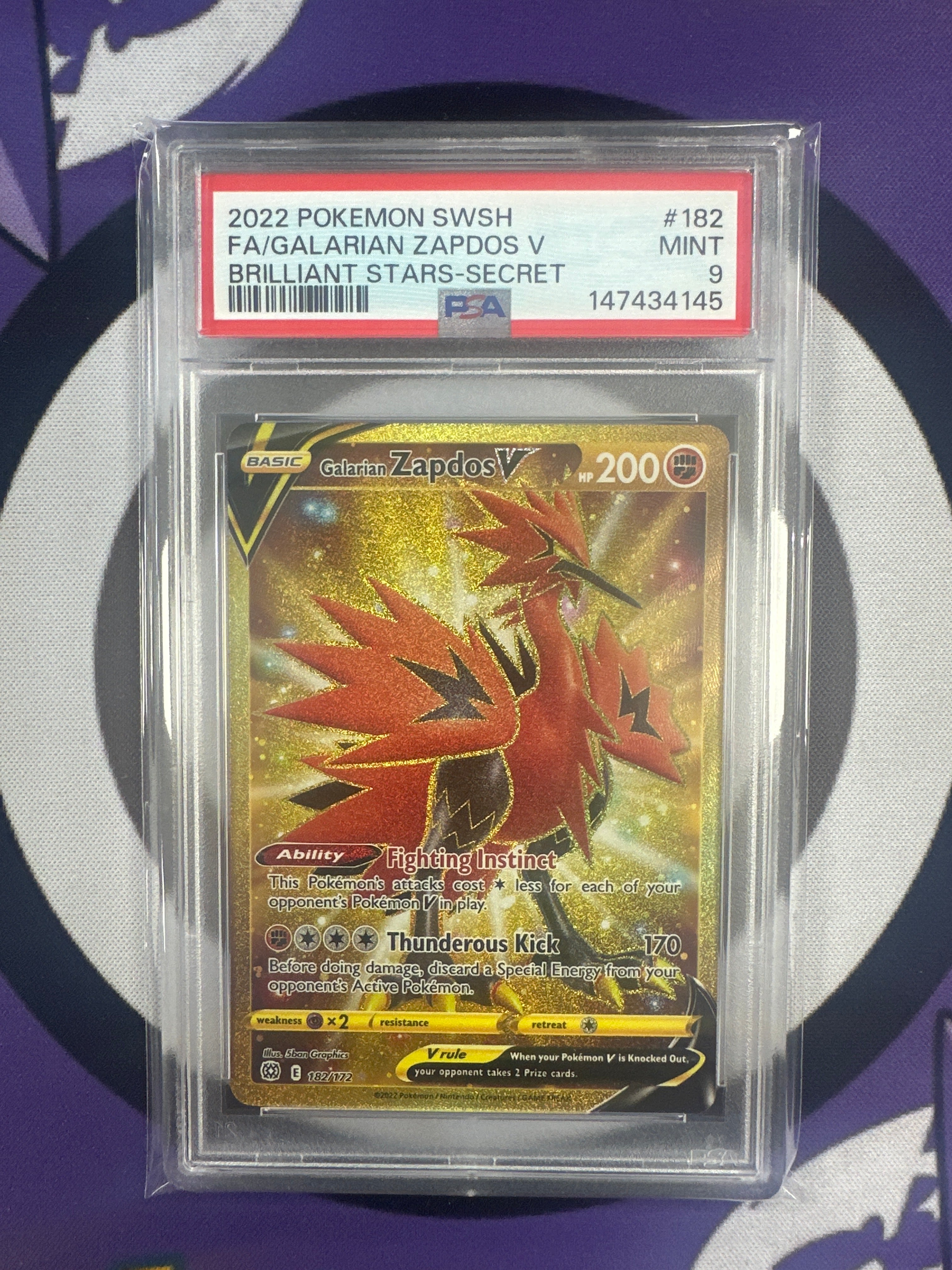 Zapdos PSA 9 182/172