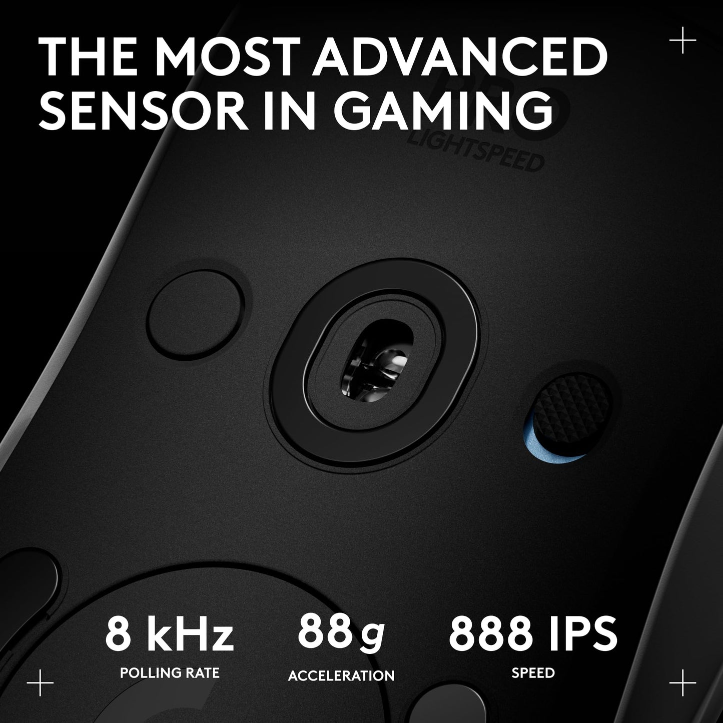 Logitech G PRO 2 Lightspeed Wireless Gaming Mouse, Right- or Left-Handed Mouse with up to 4 Customizable and Switchable Magnetic Side Buttons, 44K DPI Sensor, USB-C Charging, for PC/Mac - White