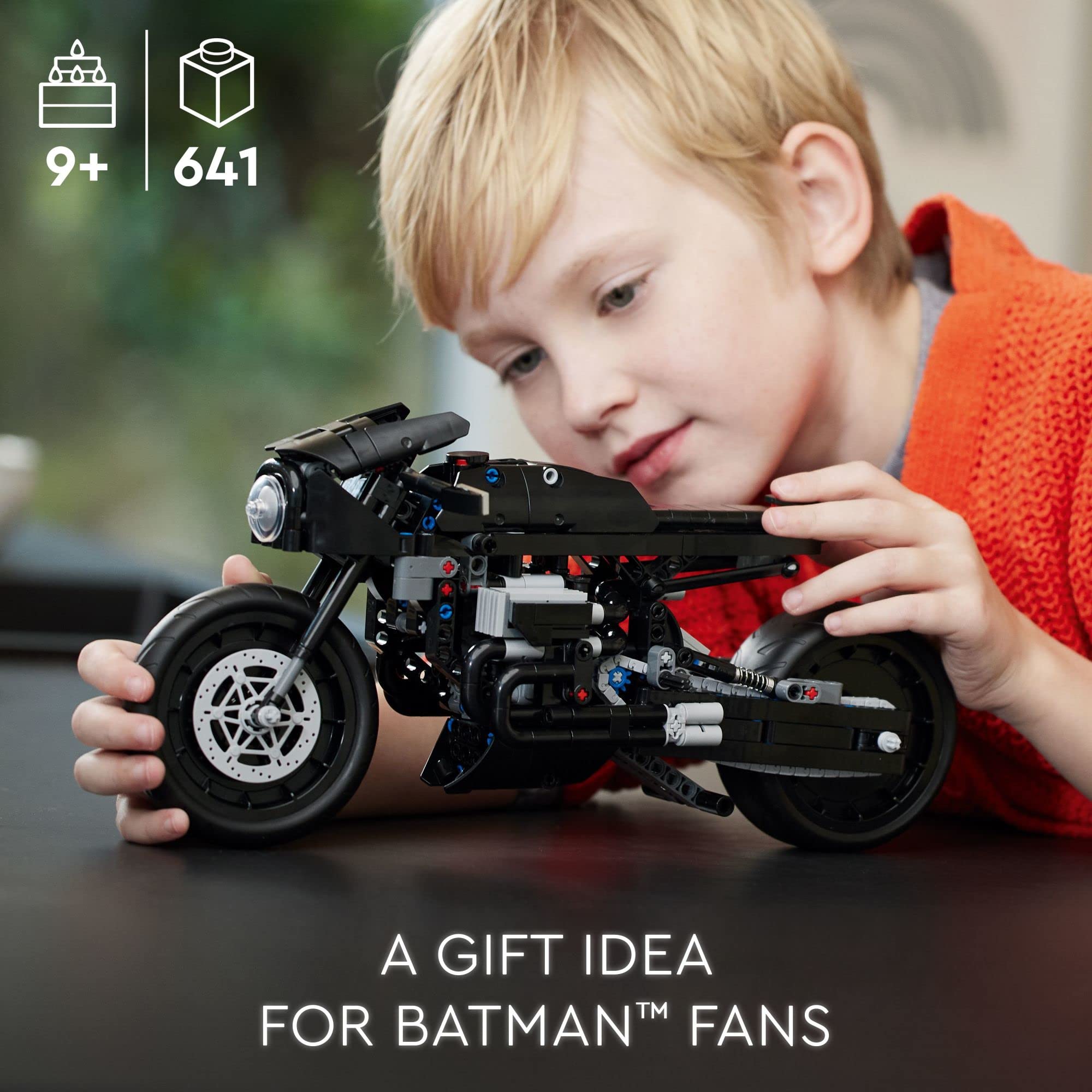 LEGO Technic The Batman – BATCYCLE Set 42155, Collectible Toy Motorcycle, Scale Model Building Kit of The Iconic Super Hero Bike from 2022 Movie