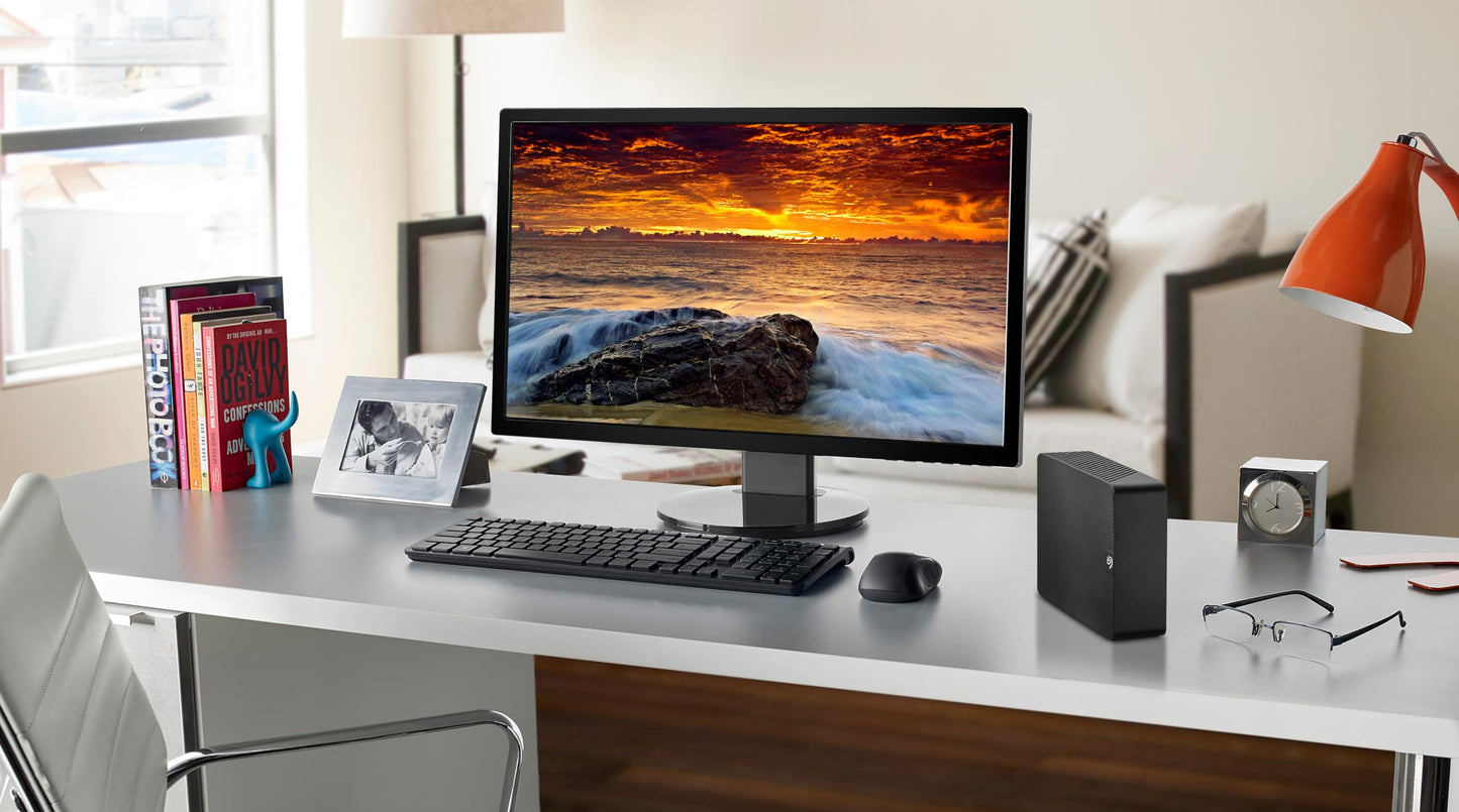 Seagate Expansion 28TB External Hard Drive HDD - USB 3.0, with Rescue Data Recovery Services (STKP28000400)
