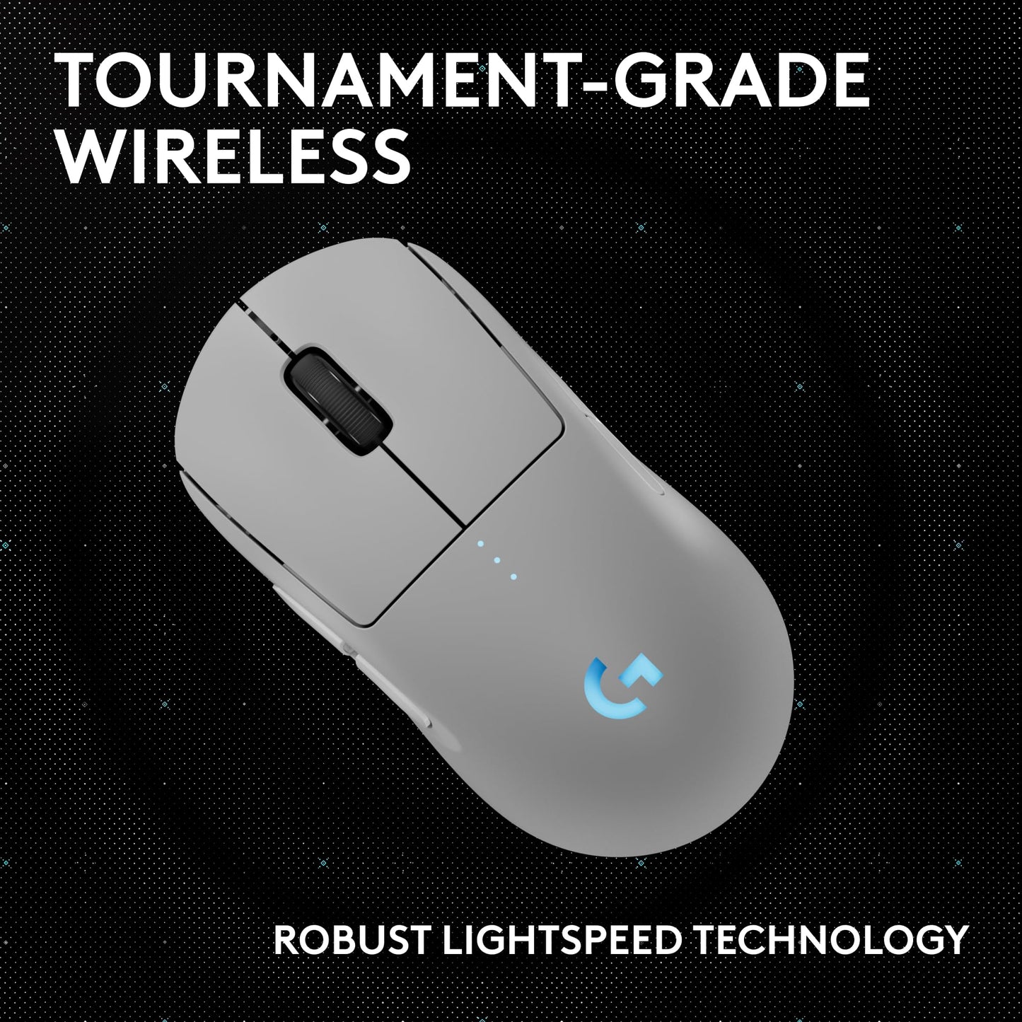 Logitech G PRO 2 Lightspeed Wireless Gaming Mouse, Right- or Left-Handed Mouse with up to 4 Customizable and Switchable Magnetic Side Buttons, 44K DPI Sensor, USB-C Charging, for PC/Mac - White