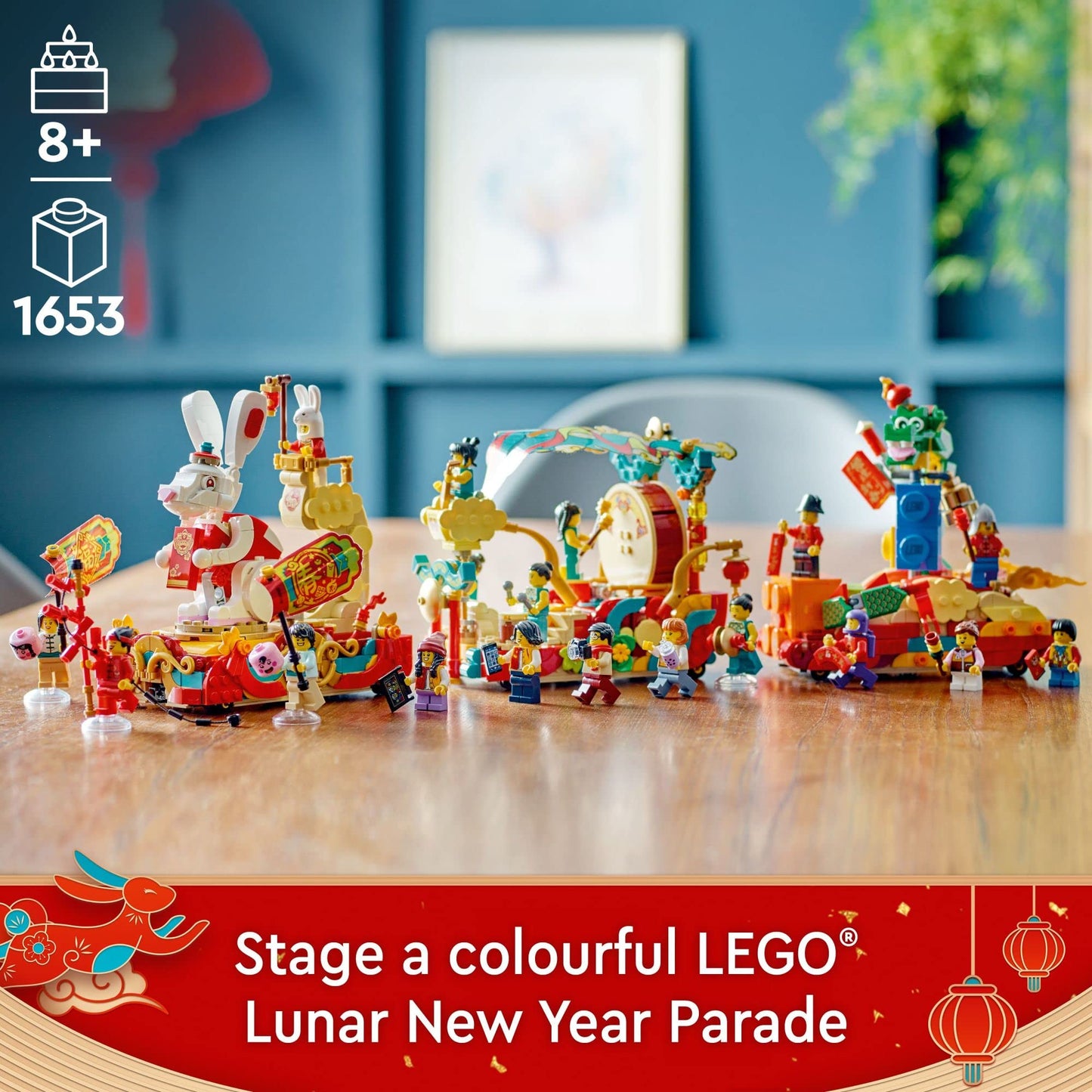 LEGO Lunar New Year Parade 80111 Building Toy Set; for Kids, Boys and Girls Ages 8+ (1,653 Pieces)