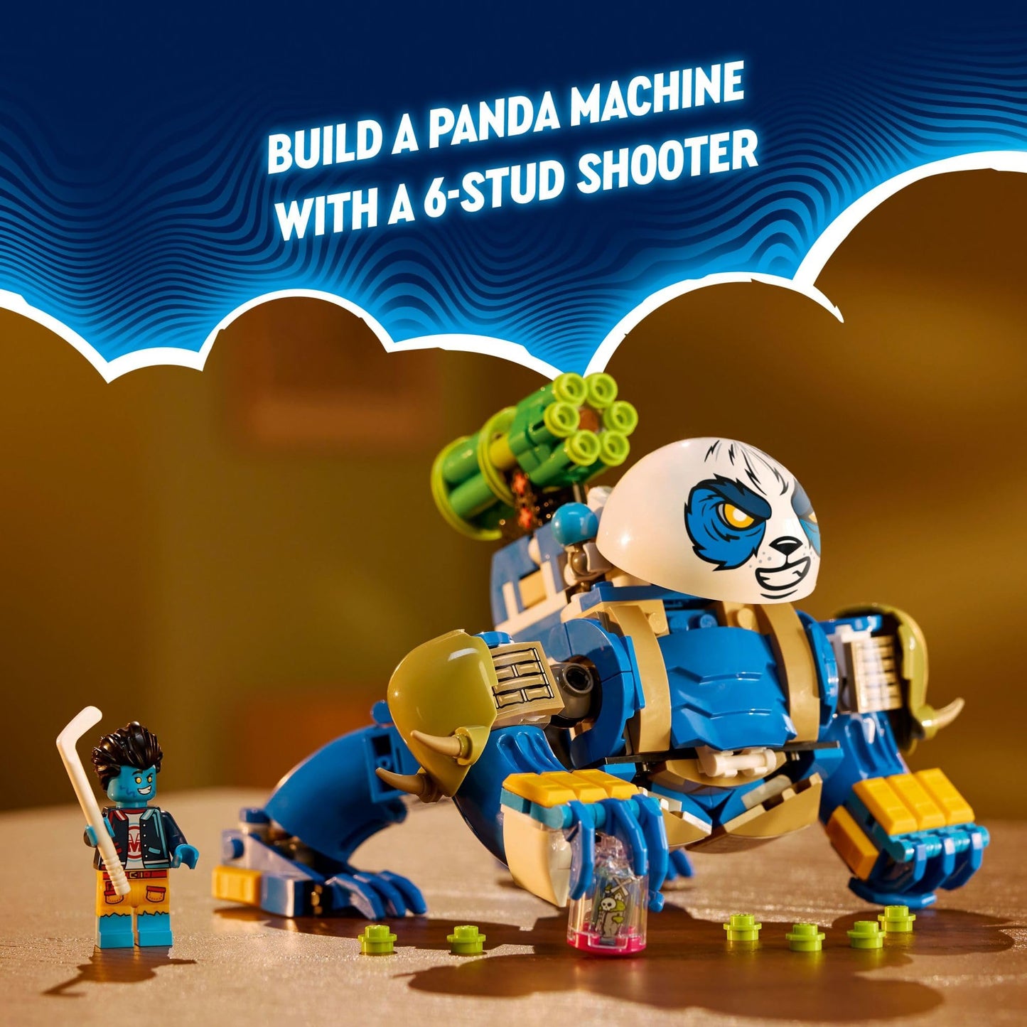 LEGO DREAMZzz Logan The Mighty Panda Animal Toy with 2 Minifigures Included, Rebuildable Animal Playset, Creative Gift for Kids Ages 7 and up, 71480