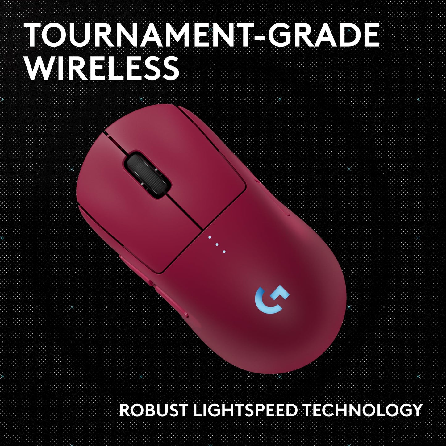 Logitech G PRO 2 Lightspeed Wireless Gaming Mouse, Right- or Left-Handed Mouse with up to 4 Customizable and Switchable Magnetic Side Buttons, 44K DPI Sensor, USB-C Charging, for PC/Mac - Magenta
