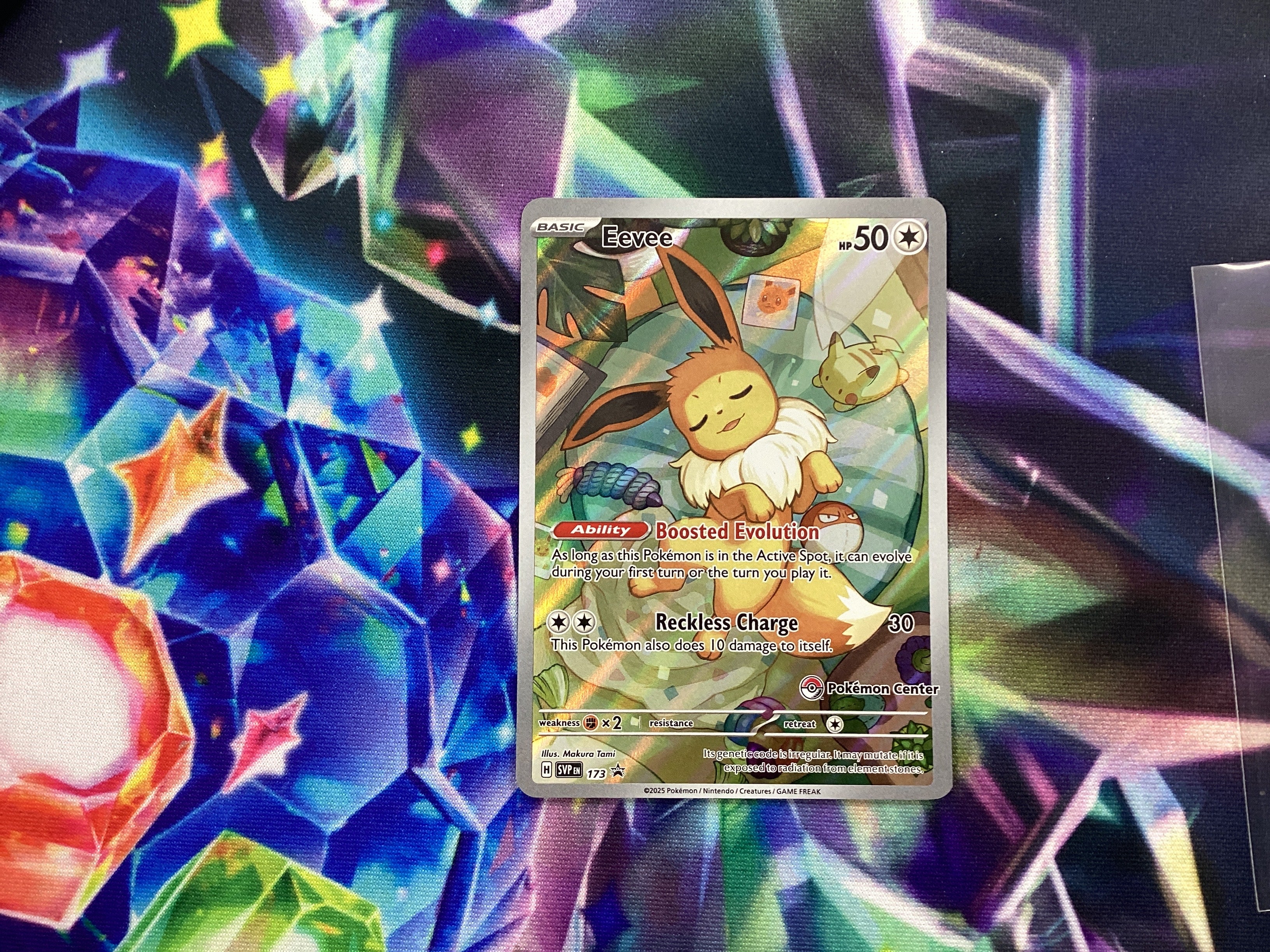 Eevee 173 promo Pokemon center stamp