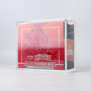 Pokeplay Magnetic Acrylic Elite Trainer Box Case – UV Resistant, Clear
