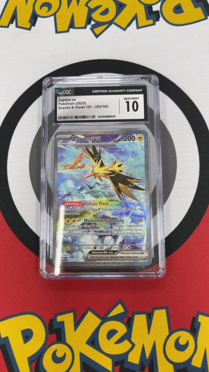 Zapdos ex - Pokemon Scarlet & Violet 151 202 (CGC 10) — trade-in photo