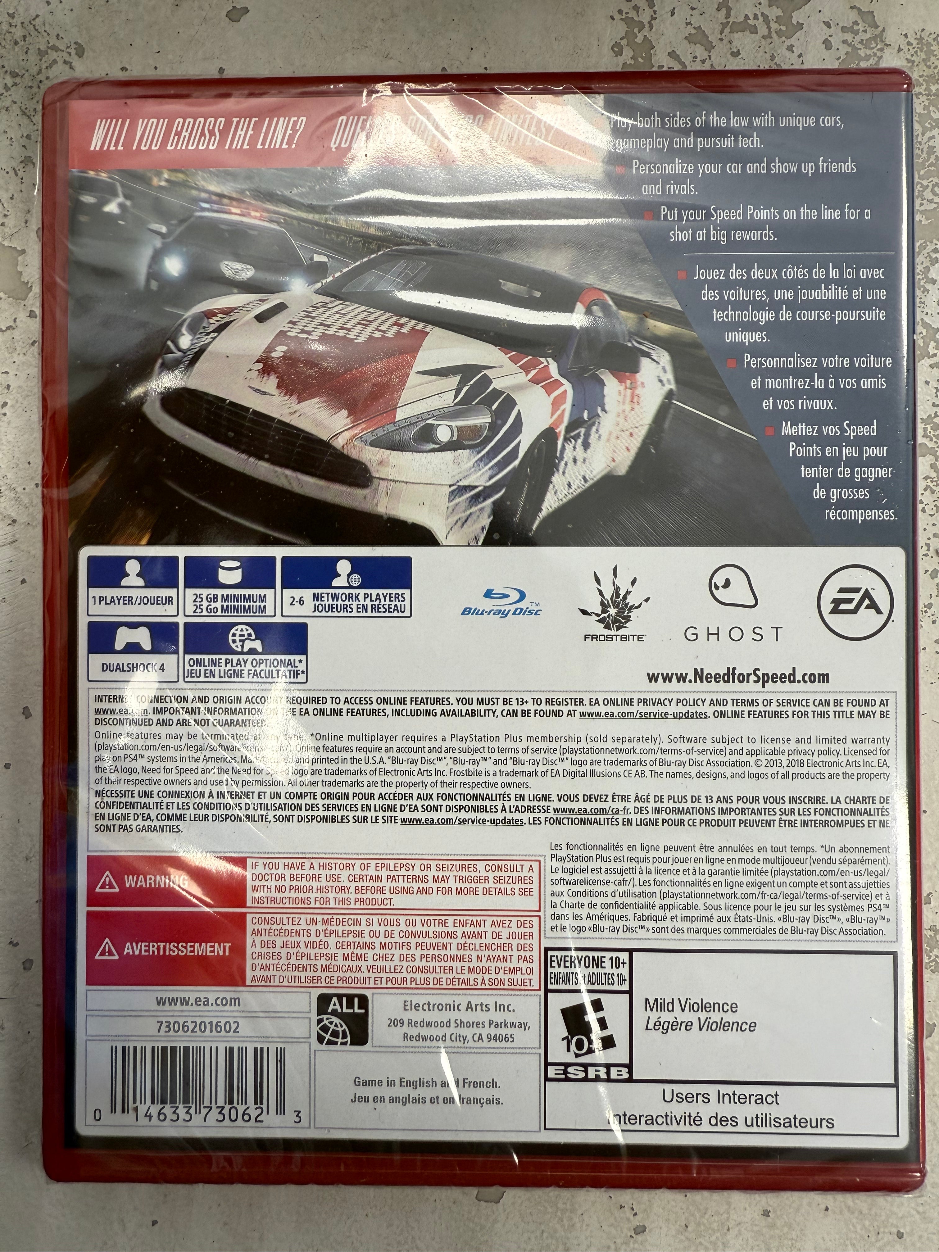 Need for Speed: Rivals- Playstation 4 Playstation Hits