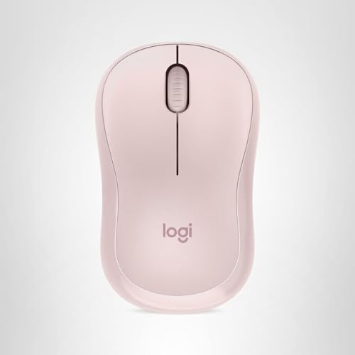 Logitech M240 Silent Bluetooth Mouse, Wireless, Compact, Portable, Smooth Tracking, 18-Month Battery, for Windows, macOS, ChromeOS, Compatible with PC, Mac, Laptop, Tablets - Rose