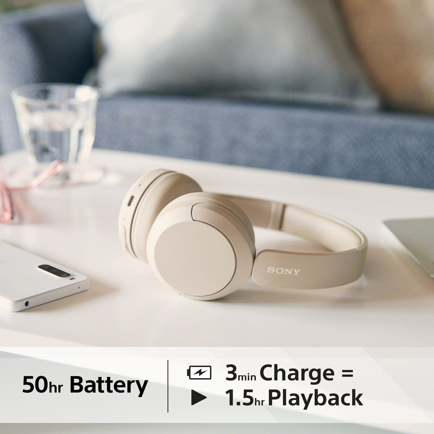 Sony Wireless Bluetooth Headphones - Up to 50 Hours Battery Life with Quick C...
