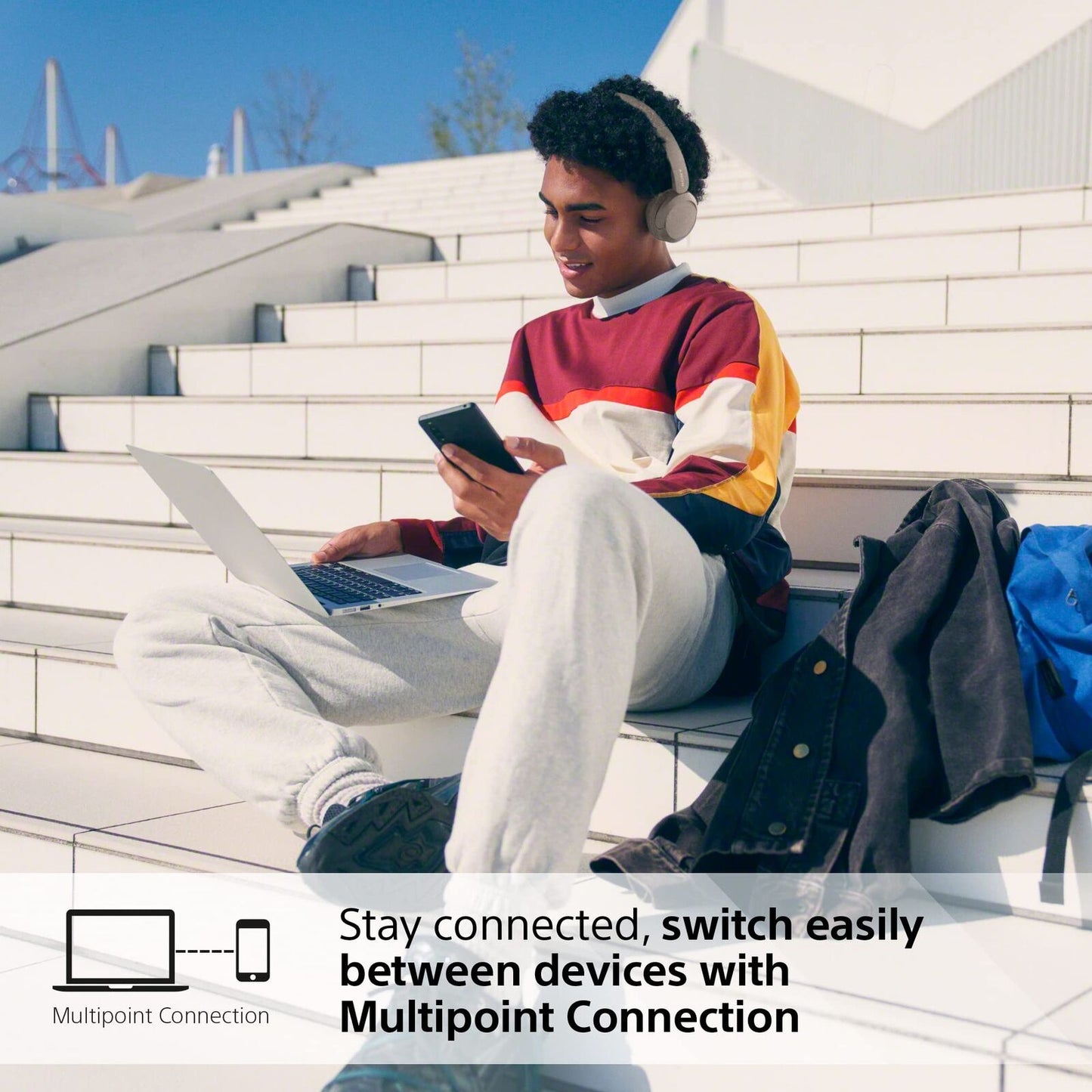 Sony Wireless Bluetooth Headphones - Up to 50 Hours Battery Life with Quick C...