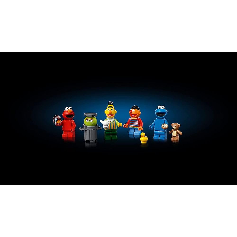 LEGO Ideas 123 Sesame Street 21324 Building Kit; Awesome Build-and-Display Model for Adults Featuring Elmo, Cookie Monster, Oscar The Grouch, Bert, Ernie and Big Bird, New 2021 (1,367 Pieces)