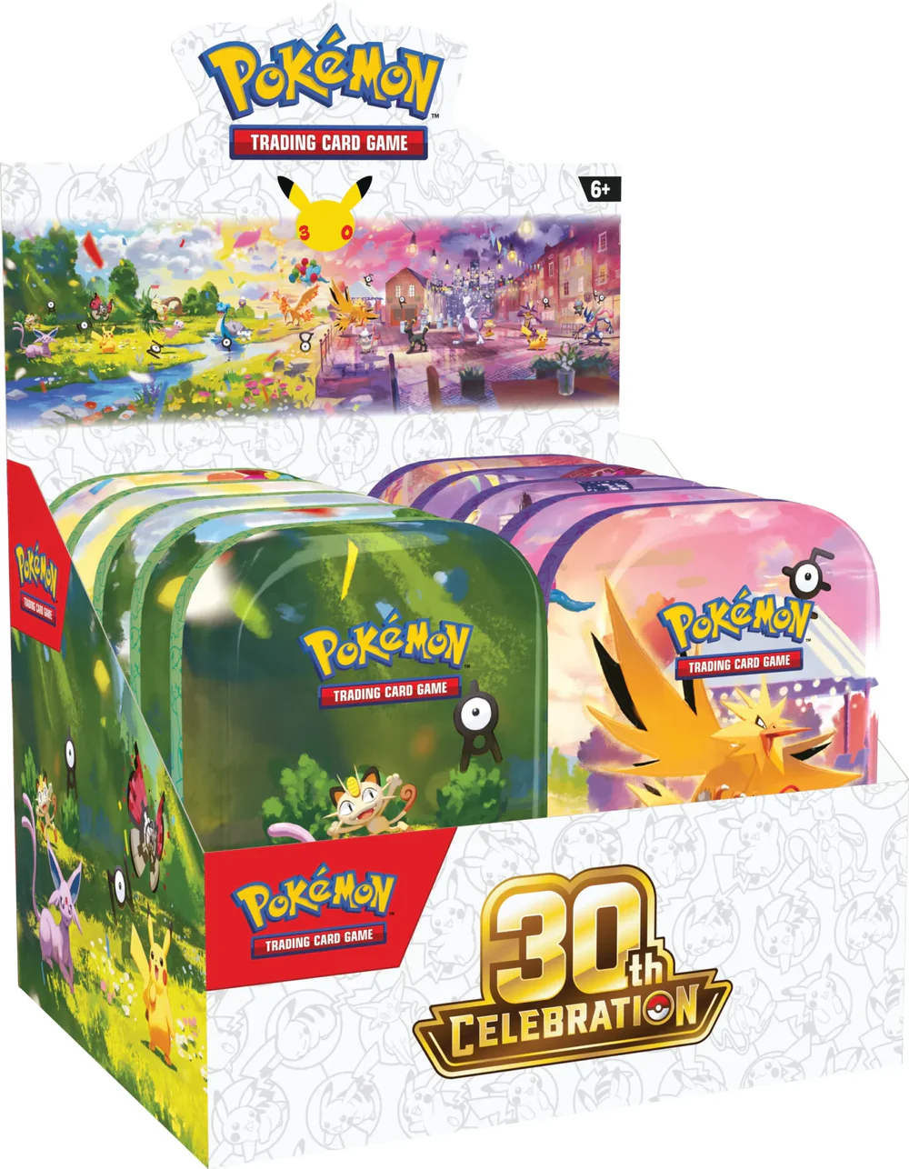 Pokemon 30th Celebration Mini Tin 10ct Display (EN)