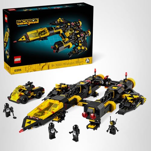 LEGO Icons Blacktron Renegade - DIY Kit for Adults 18+ - Building Blocks for Men and Women - Collectible Set for Adult Fans - Creative Gift Idea for Birthdays - 10355