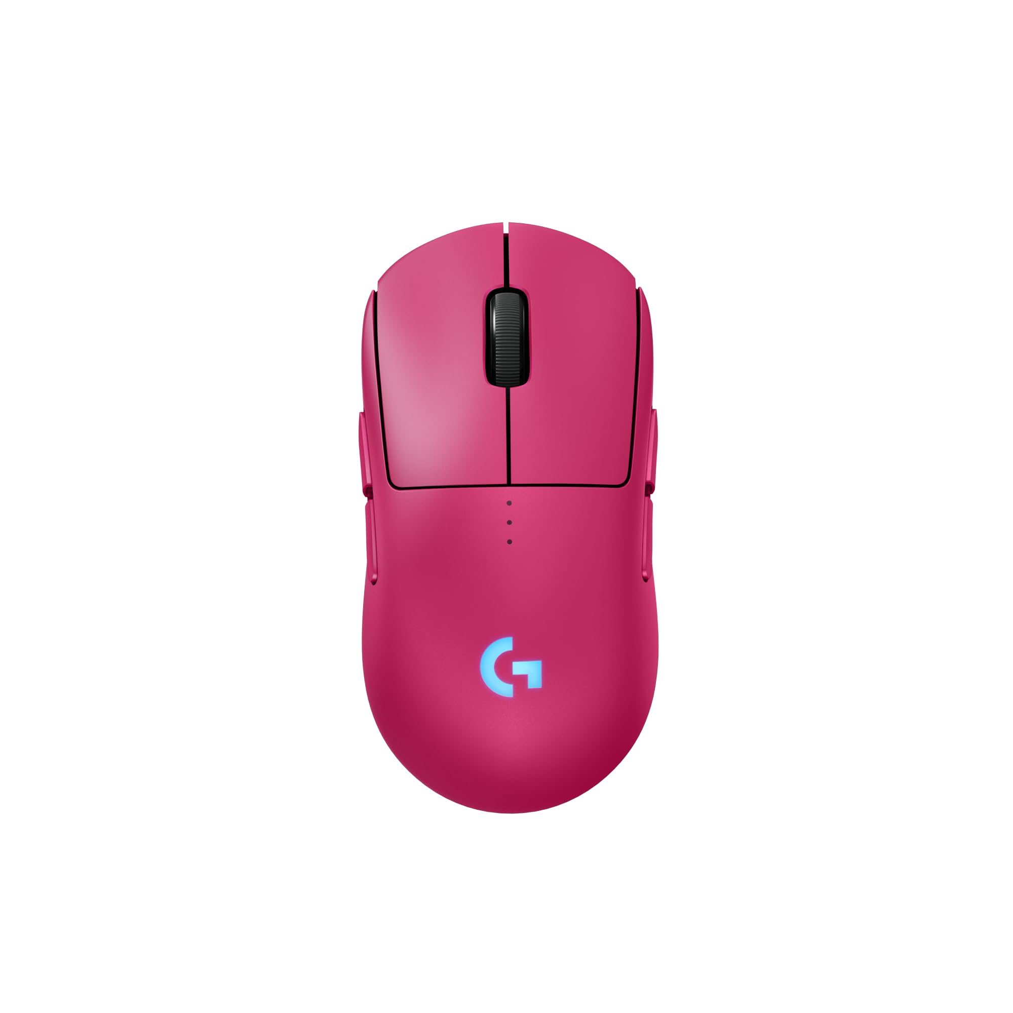 Logitech G PRO 2 Lightspeed Wireless Gaming Mouse, Right- or Left-Handed Mouse with up to 4 Customizable and Switchable Magnetic Side Buttons, 44K DPI Sensor, USB-C Charging, for PC/Mac - Magenta