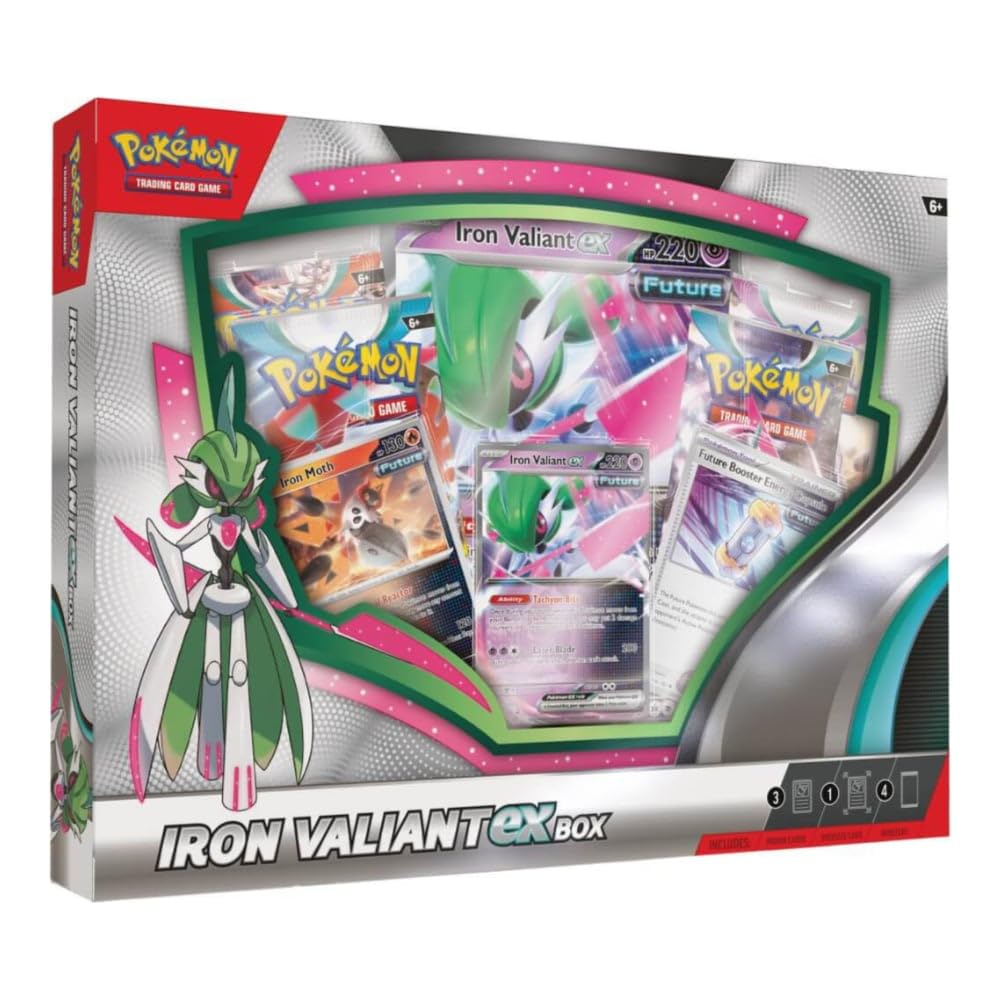 Pokemon TCG: Roaring Moon or Iron Valiant ex Box (One at Random)