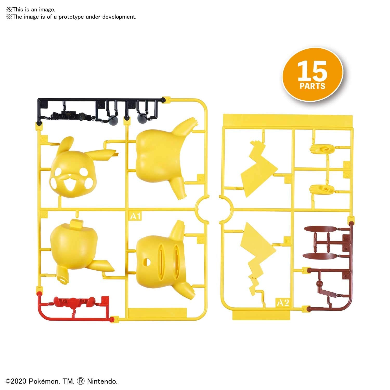 Bandai Hobby - Pokémon - 01 Pikachu, Bandai Spirits Pokémon Model Kit Quick!!
