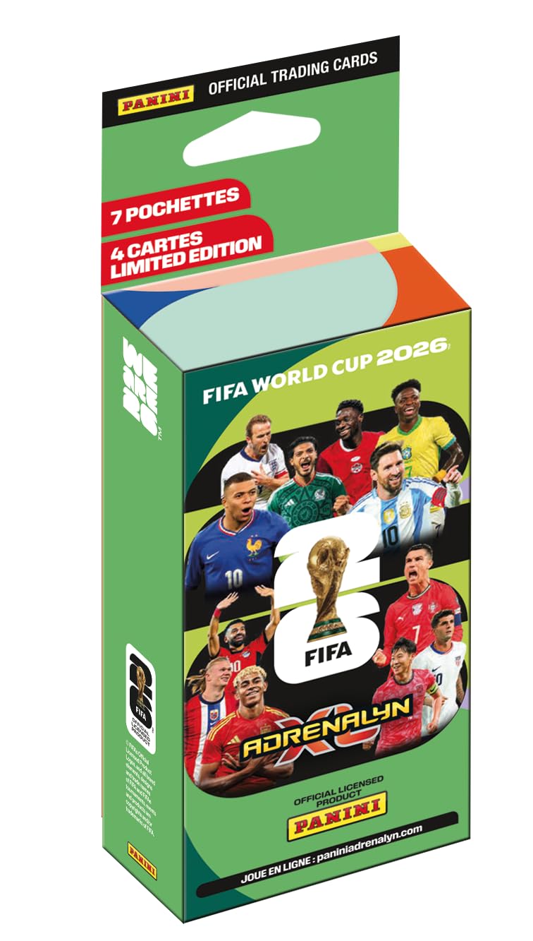 Panini FIFA World Cup 2026 Trading Cards Game Blister Pack 7 Sleeves + 4 Cards Limited Edition