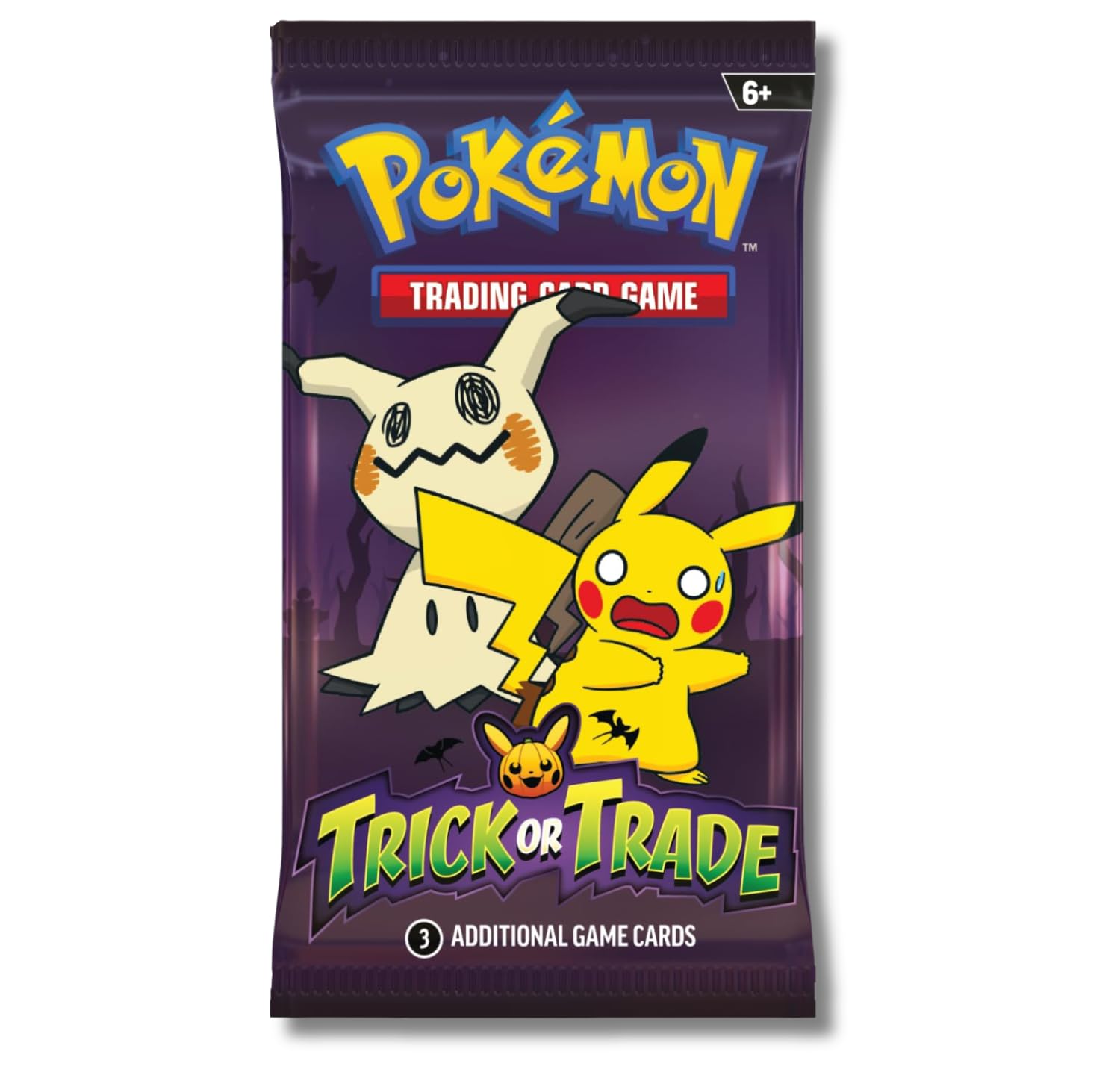 Pokemon 2023 Trick or Trade Mimikyu & Pikachu | 1 Mini Booster Pack