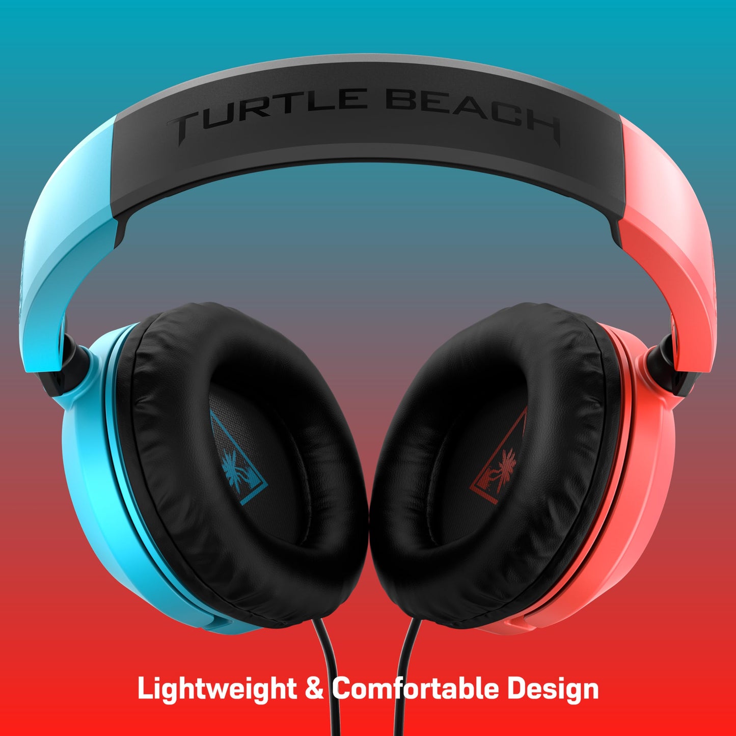 Turtle Beach Recon 50 Xbox Gaming Headset - Xbox Series X, Xbox Series S, Xbox One, PS5, PS4, PlayStation, Mobile & PC with 3.5mm - Removable Mic, 40mm Speaker, Red and Blue