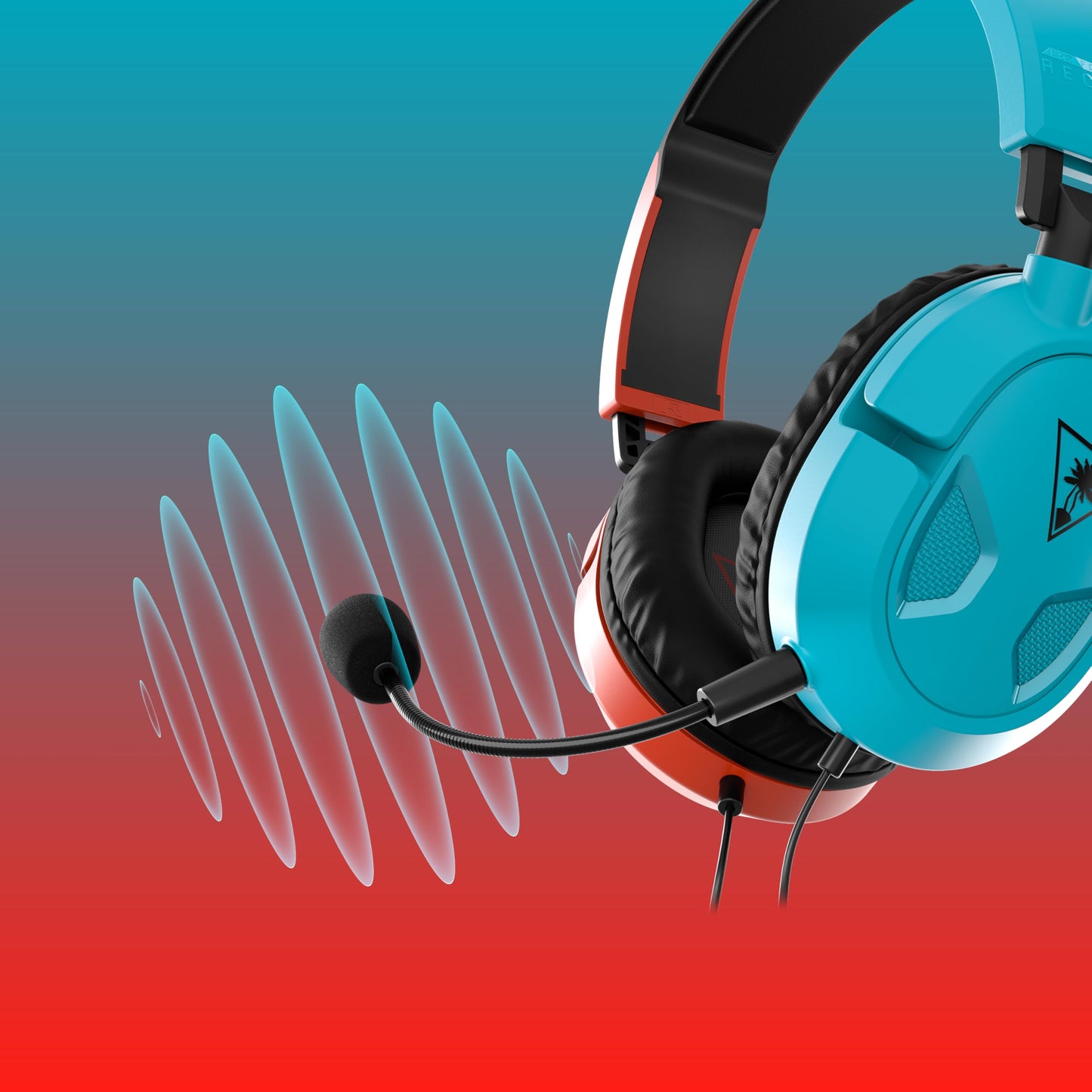 Turtle Beach Recon 50 Xbox Gaming Headset - Xbox Series X, Xbox Series S, Xbox One, PS5, PS4, PlayStation, Mobile & PC with 3.5mm - Removable Mic, 40mm Speaker, Red and Blue