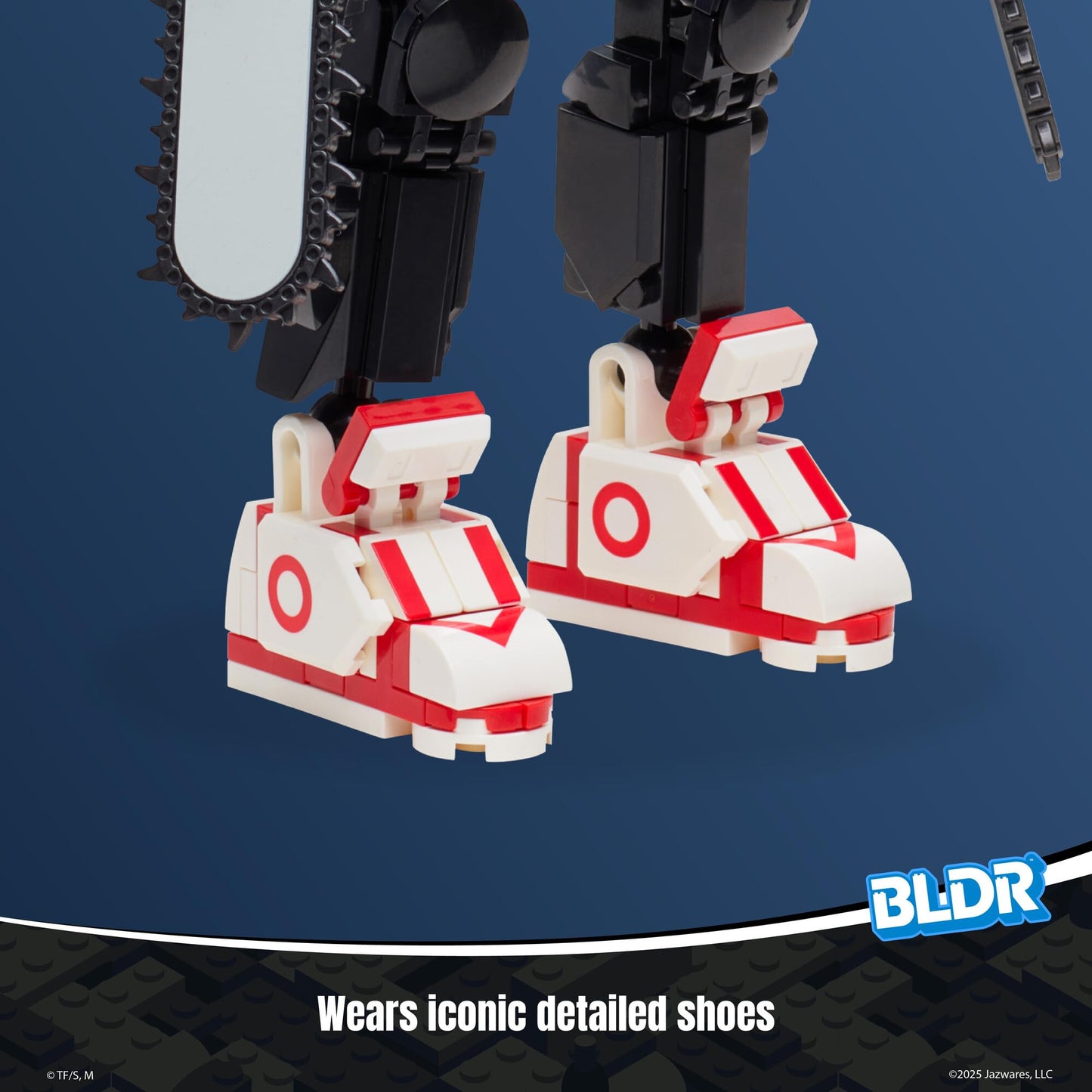 BLDR Chainsaw Man Buildable Action Figure Construction Set 0040-10-Inch Articulated Constructible Figure with 311 Pieces