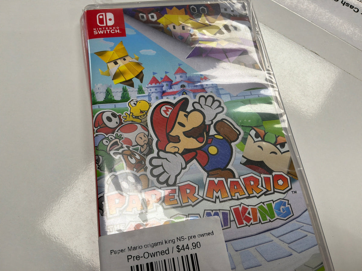Paper Mario origami king NS- pre owned