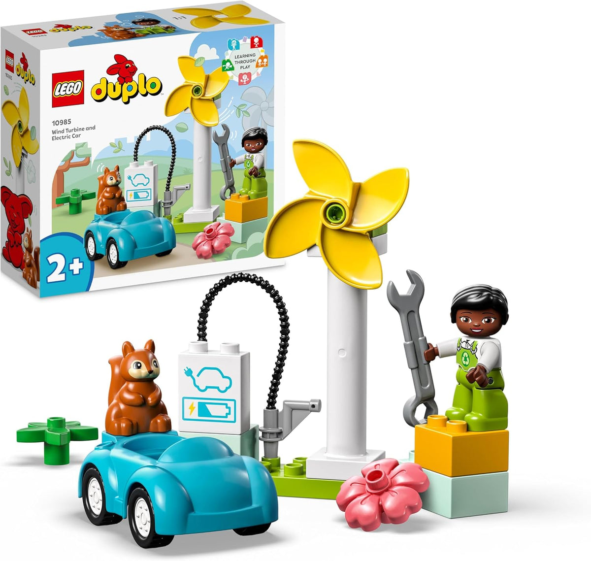 LEGO DUPLO 10985 Town Wind Turbine and Electric Car Educational
