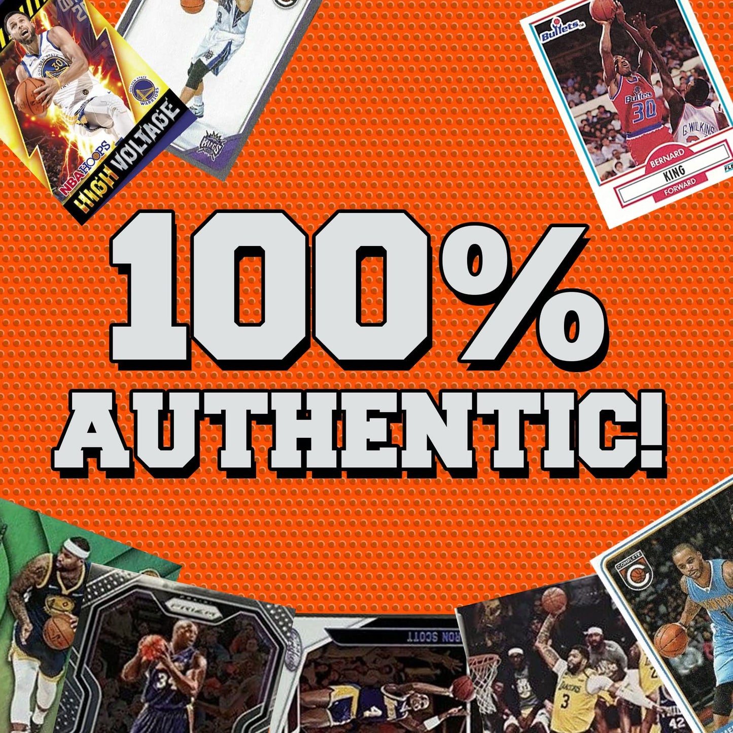 Assorted Set of 100 Basketball Trading Cards - All New Condition Cards - Perfect Starter Set for Kids, Adults, & Collectors - Potential Superstar and Hall of Fame Cards Available - Retail Packaging