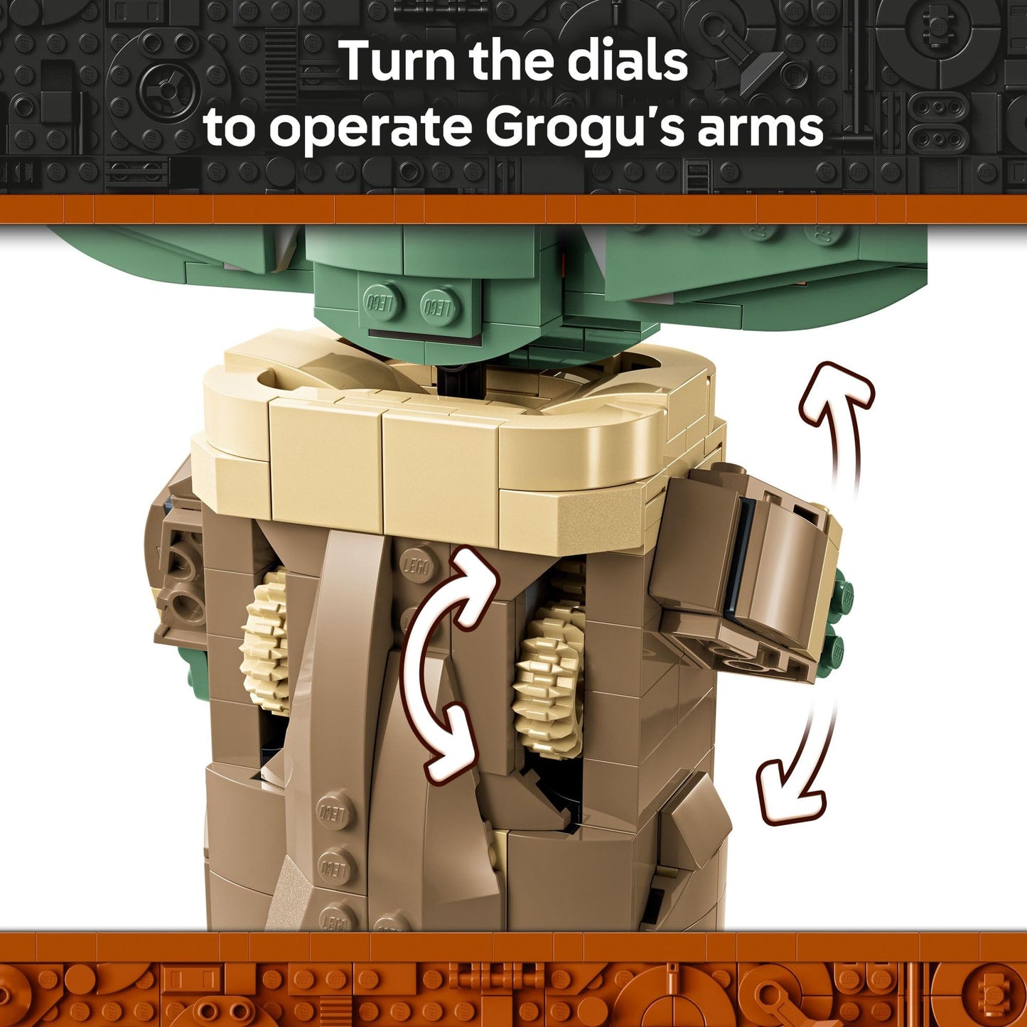 LEGO Star Wars: The Mandalorian Grogu with Hover Pram Building Toy Set - Star Wars Toy for Kids, Boys and Girls, Ages 10+ - Gift Idea for Birthday - 75403