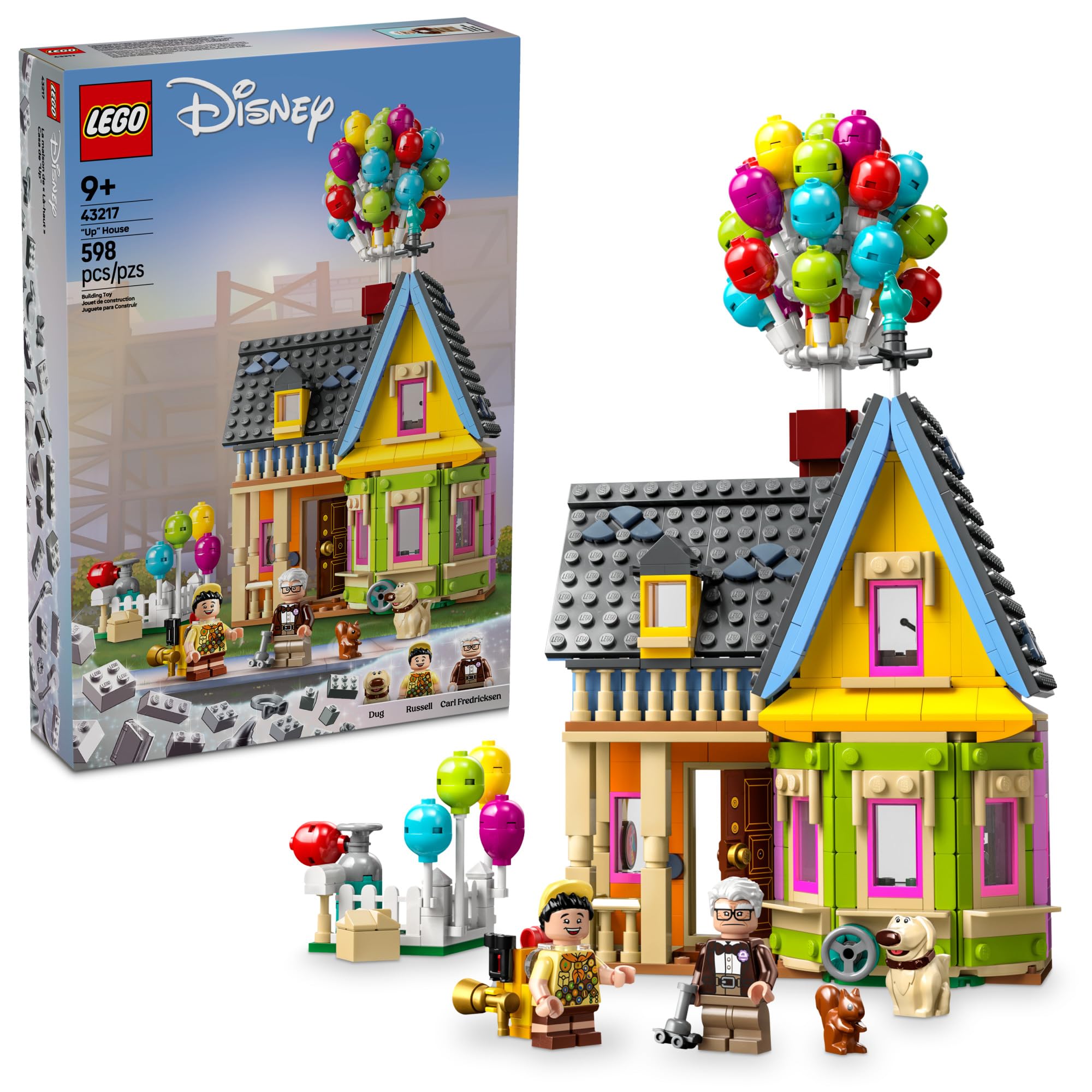 LEGO Disney and Pixar ‘Up’ House, Classic Disney Celebration Building Toy Set for Kids and Movie Fans Ages 9 and Up, A Fun Gift for Fans and Anyone Who Loves Creative Play, 43217