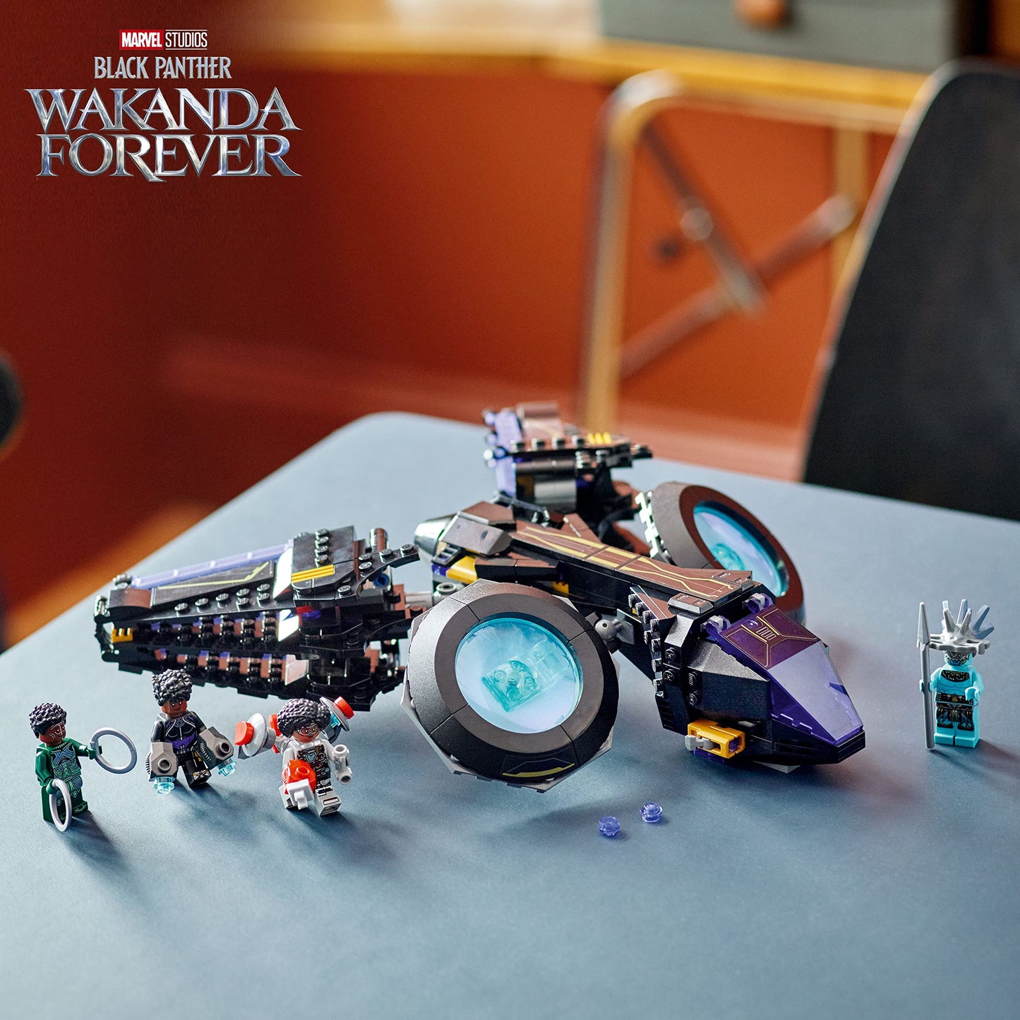 LEGO Marvel Shuri's Sunbird, Black Panther Aircraft Buildable Toy Vehicle for Kids, 76211 Wakanda Forever Set, Avengers Superheroes Gift Idea