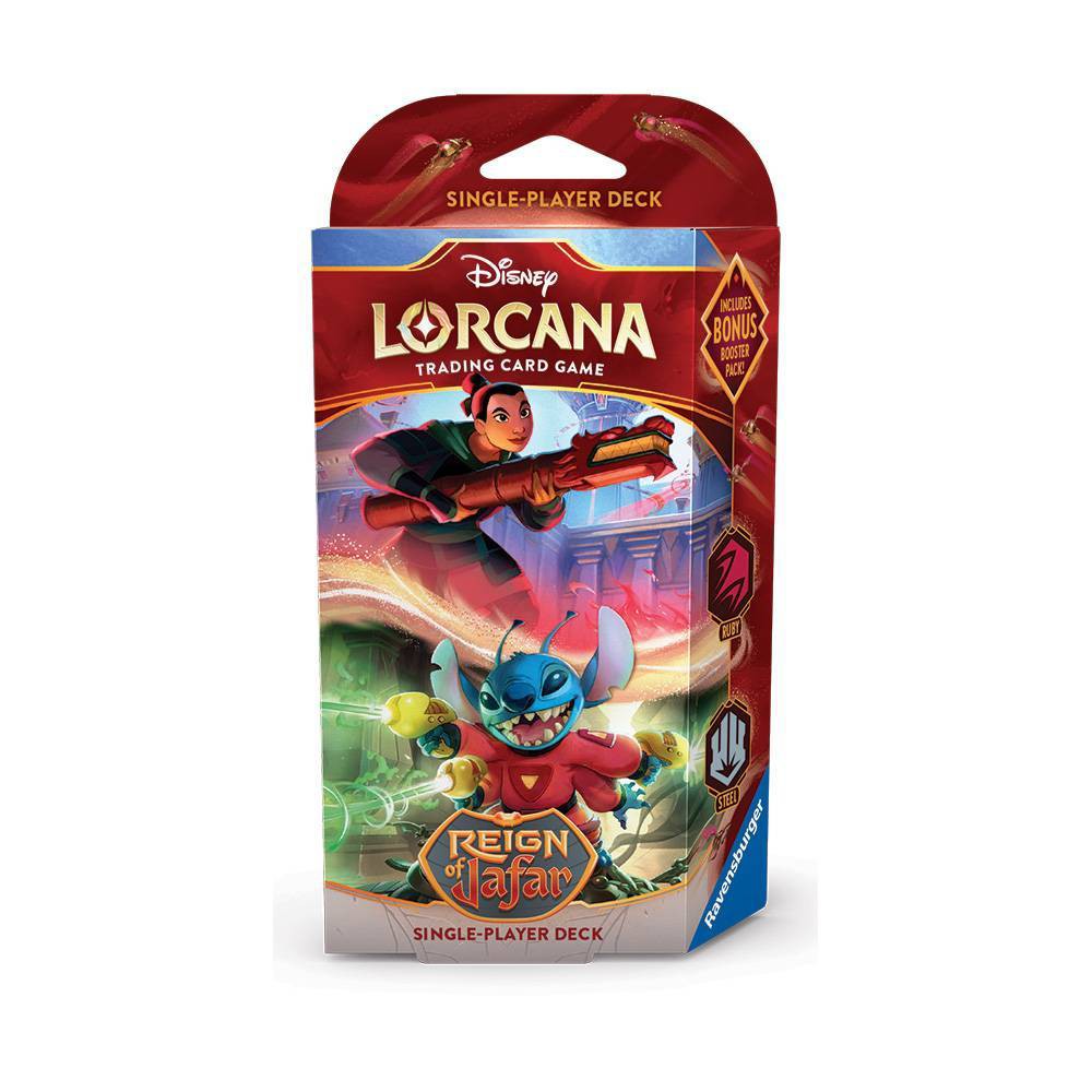 Lorcana Trading Card Game: Reign of Jafar Starter Deck- Ruby & Steel