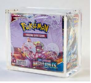 Pokeplay Magnetic Acrylic Booster Box Case – UV Resistant, Clear