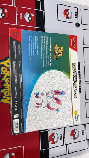 Sylveon ex Box - Pokemon 30th Celebration (New) — trade-in photo (back)
