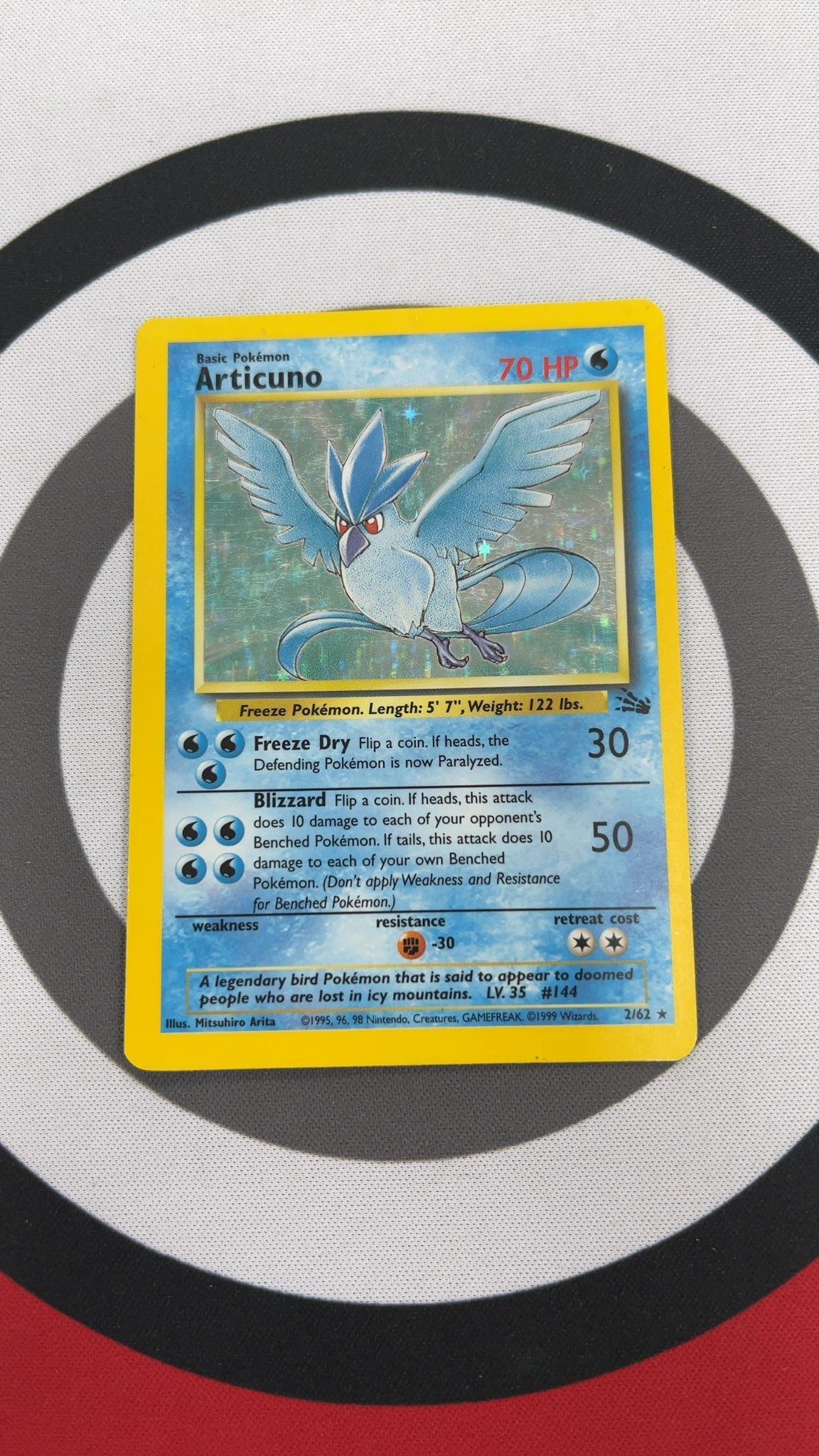 Articuno - Pokemon Fossil 2 (Moderately Played) — trade-in photo