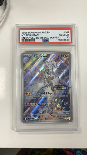 N's Reshiram [Stamped] - Pokemon Journey Together 167 (PSA 10) — trade-in photo