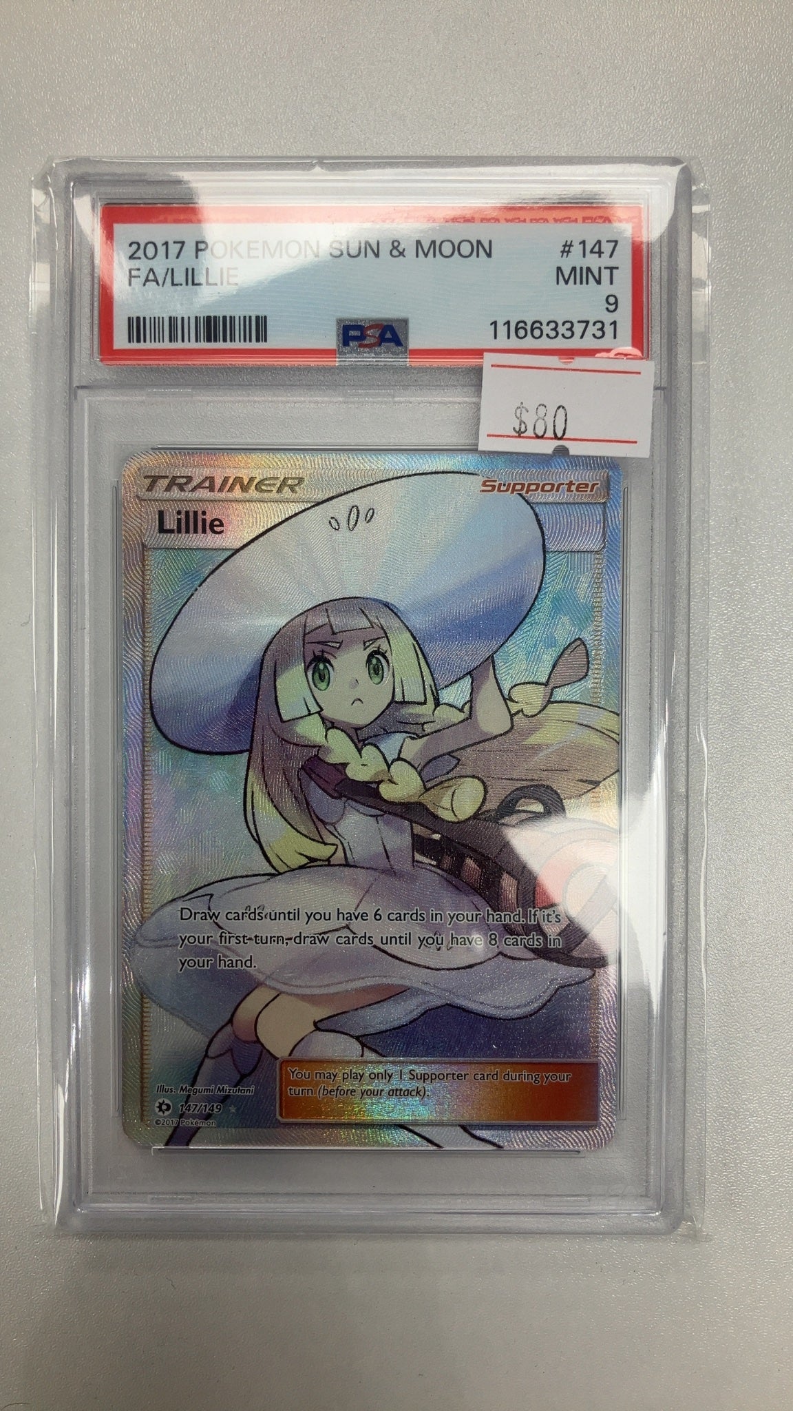 Lillie - Pokemon Sun & Moon 147 (GRADED 9) — trade-in photo