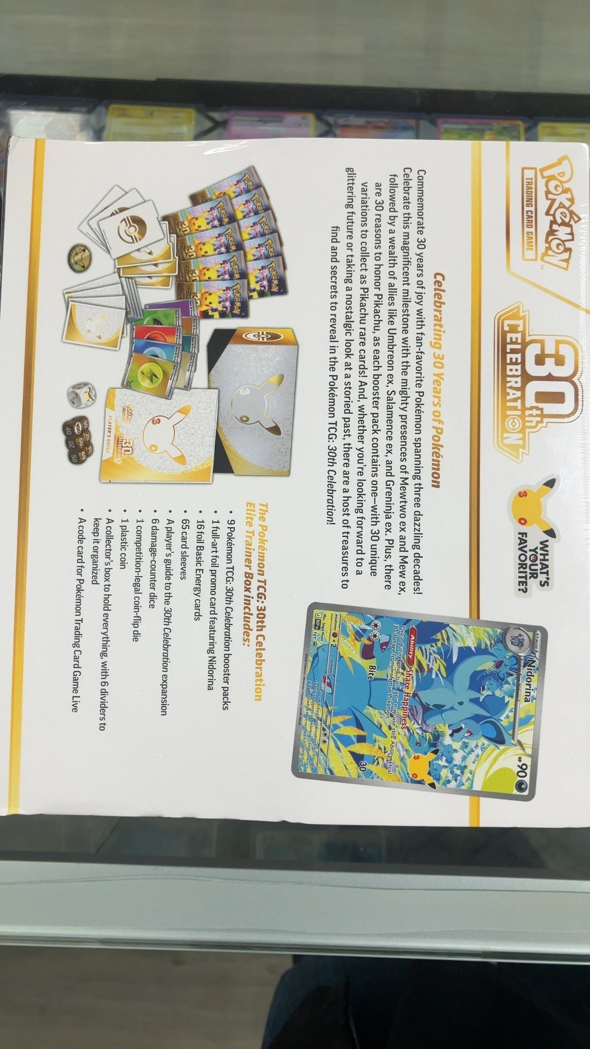 Elite Trainer Box - Pokemon 30th Celebration (Near Mint) — trade-in photo (back)