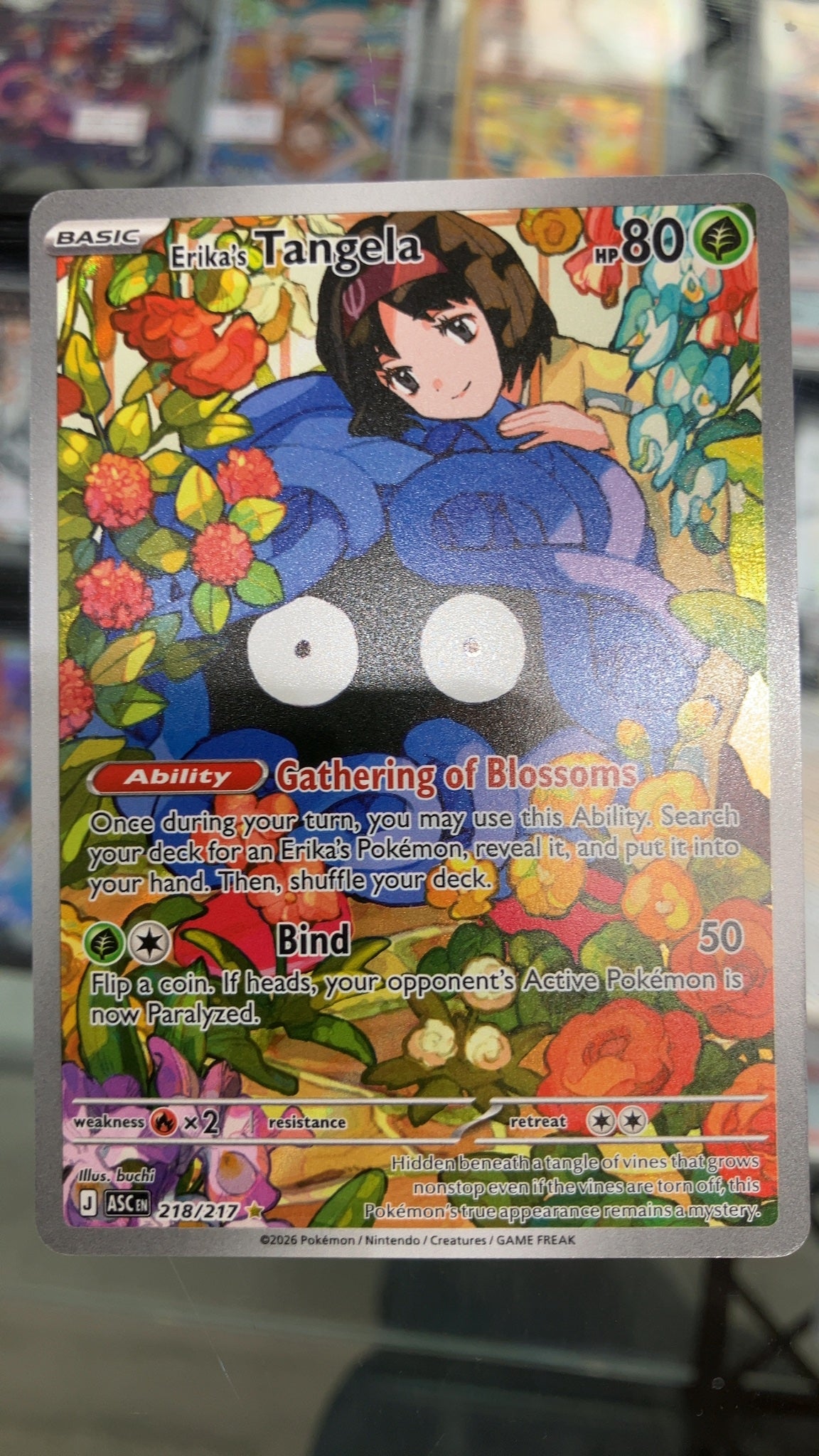 Erika's Tangela 218 – Ascended Heroes – NM