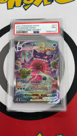 Gengar VMAX - Pokemon Fusion Strike 271 (PSA 9) — trade-in photo