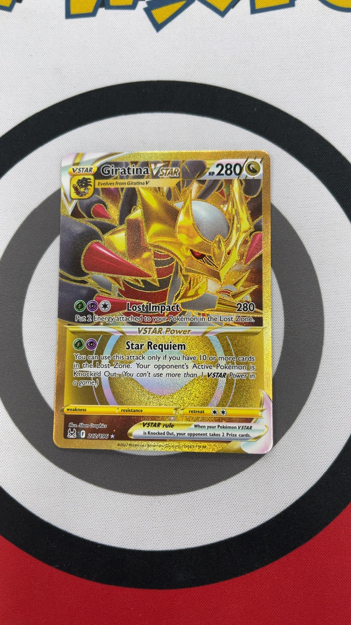 Giratina VSTAR - Pokemon Lost Origin 212/196 Secret Rare (Near Mint) — trade-in photo