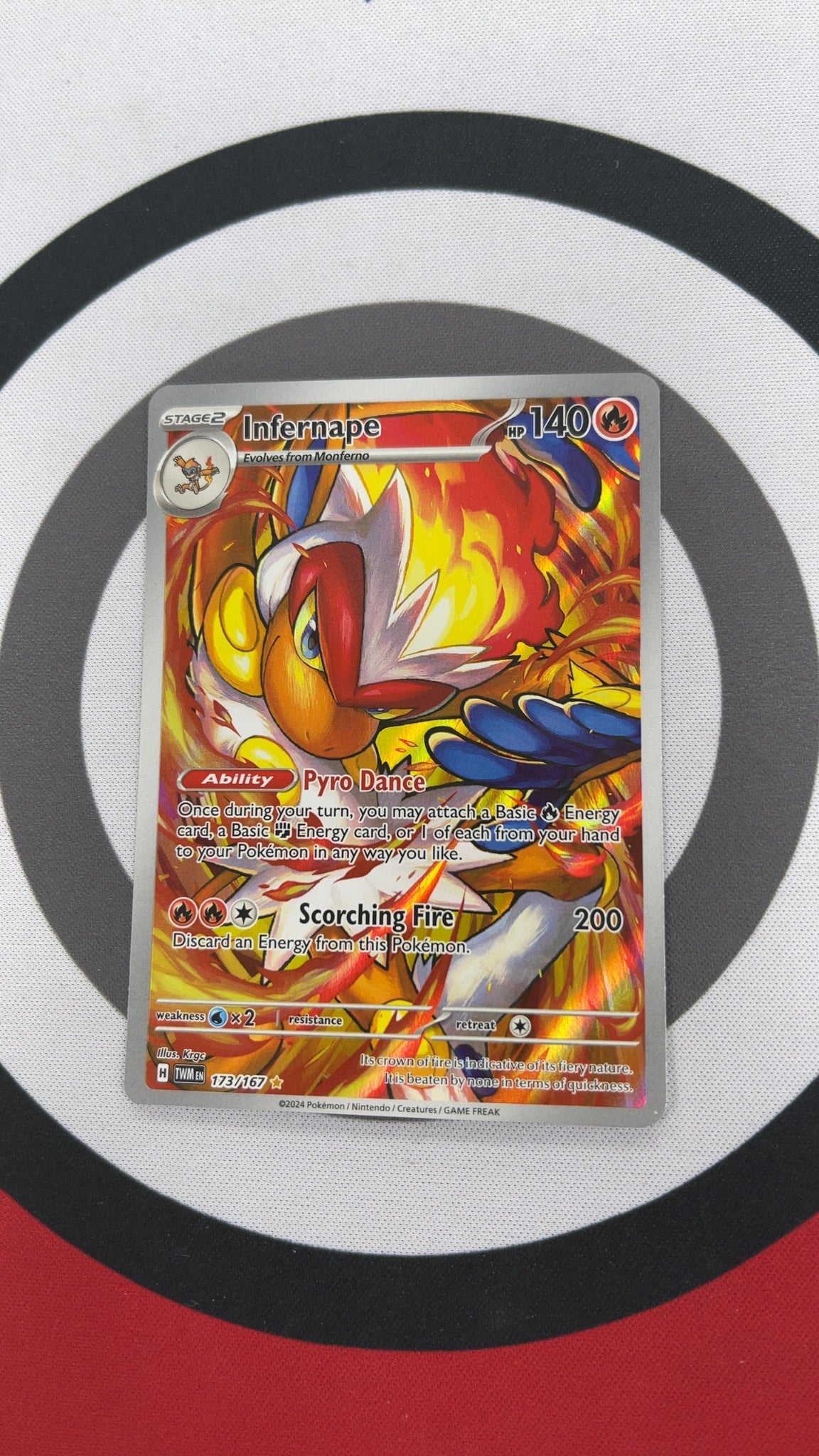 Infernape - Pokemon Twilight Masquerade 173/167 Illustration Rare (Near Mint) — trade-in photo