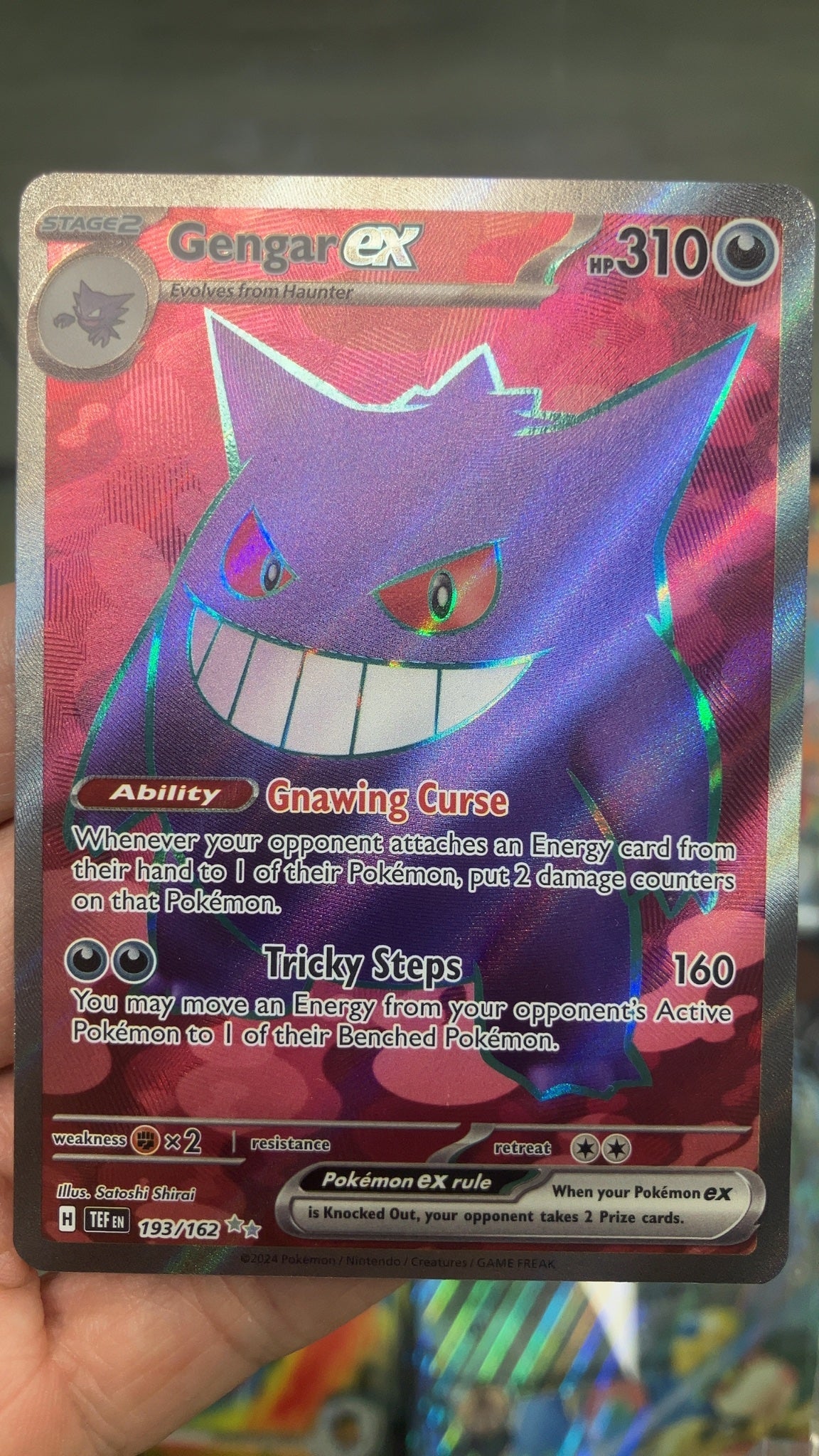 Gengar ex - Pokemon Temporal Forces 193 (Near Mint) — trade-in photo