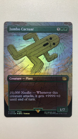Jumbo Cactuar [Borderless Foil] - Pokemon Magic Final Fantasy 343 (Near Mint) — trade-in photo