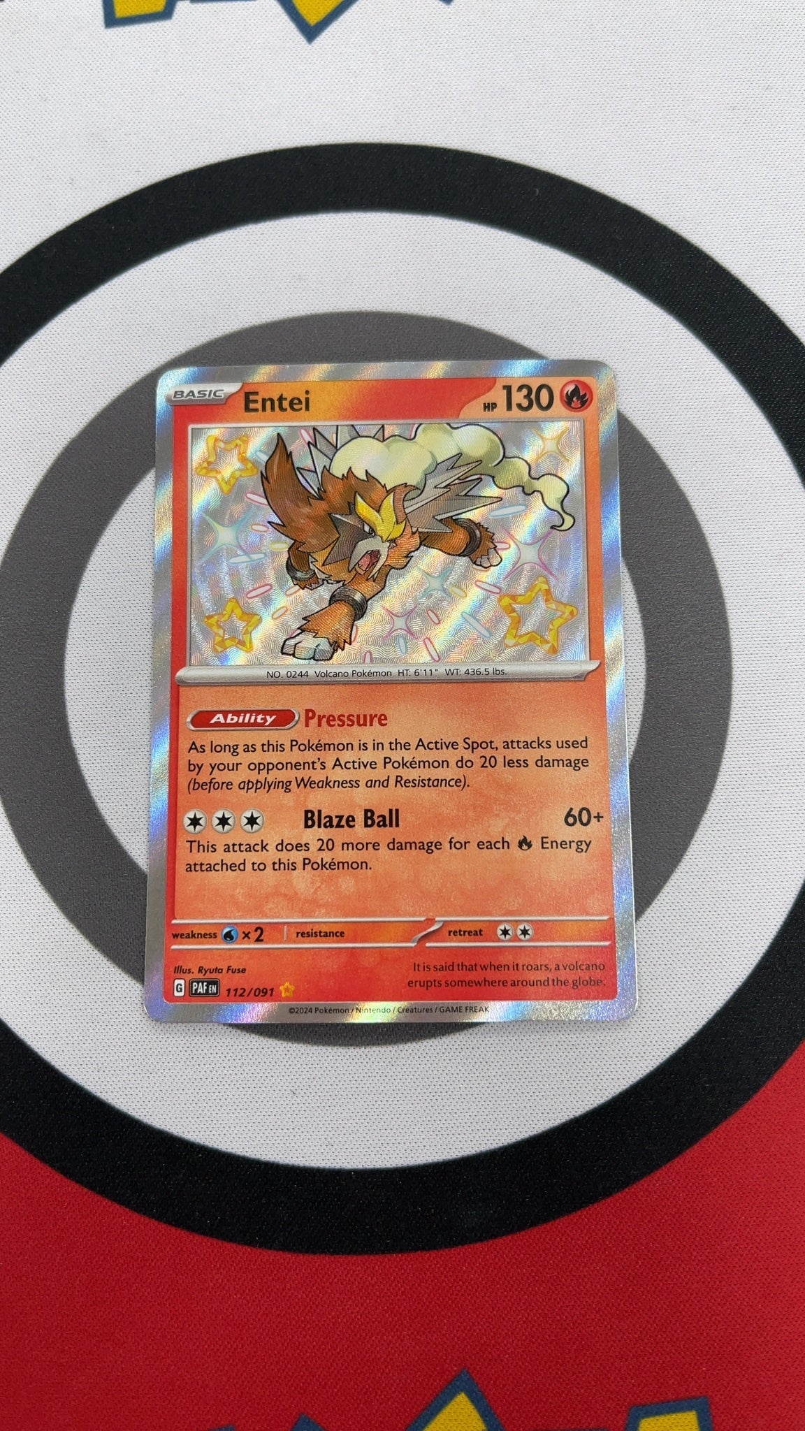 Entei - Pokemon Paldean Fates 112 (Near Mint) — trade-in photo