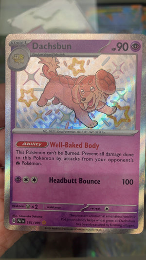 Dachsbun - Pokemon Paldean Fates 161 (Near Mint) — trade-in photo