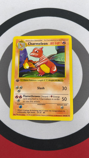 Charmeleon [1st Edition] - Pokemon Base Set 24 (Moderately Played) — trade-in photo