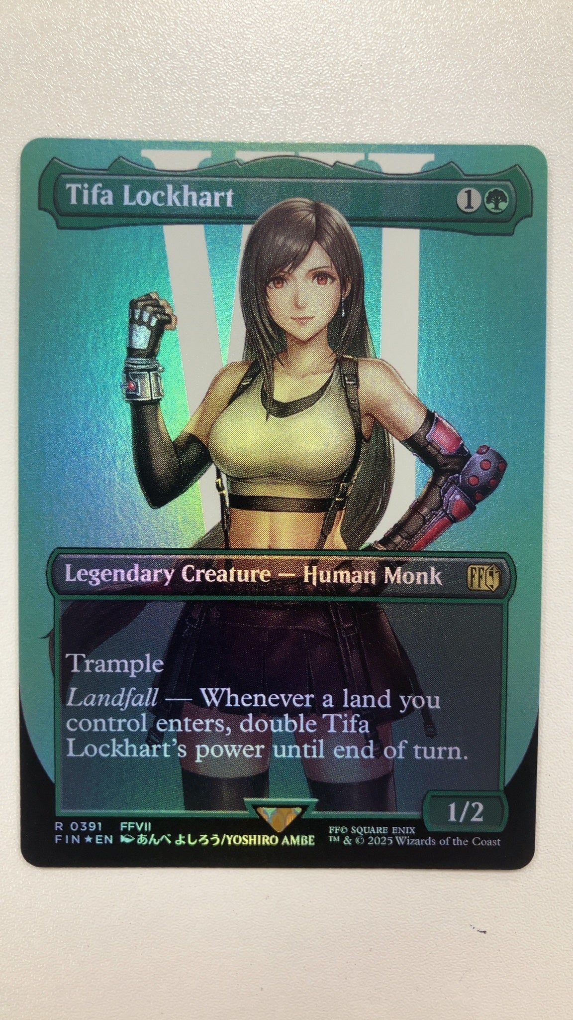 Tifa Lockhart [Borderless Surge Foil] - Pokemon Magic Final Fantasy 536 (Near Mint) — trade-in photo