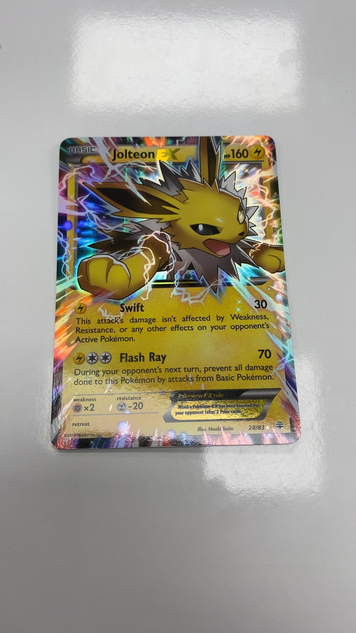 Jolteon EX - Pokemon Generations 28 (Lightly Played) — trade-in photo